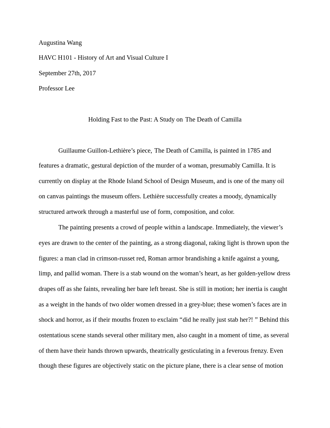 formal analysis_ death of camilla essay.pdf_d4u05xbxkph_page1