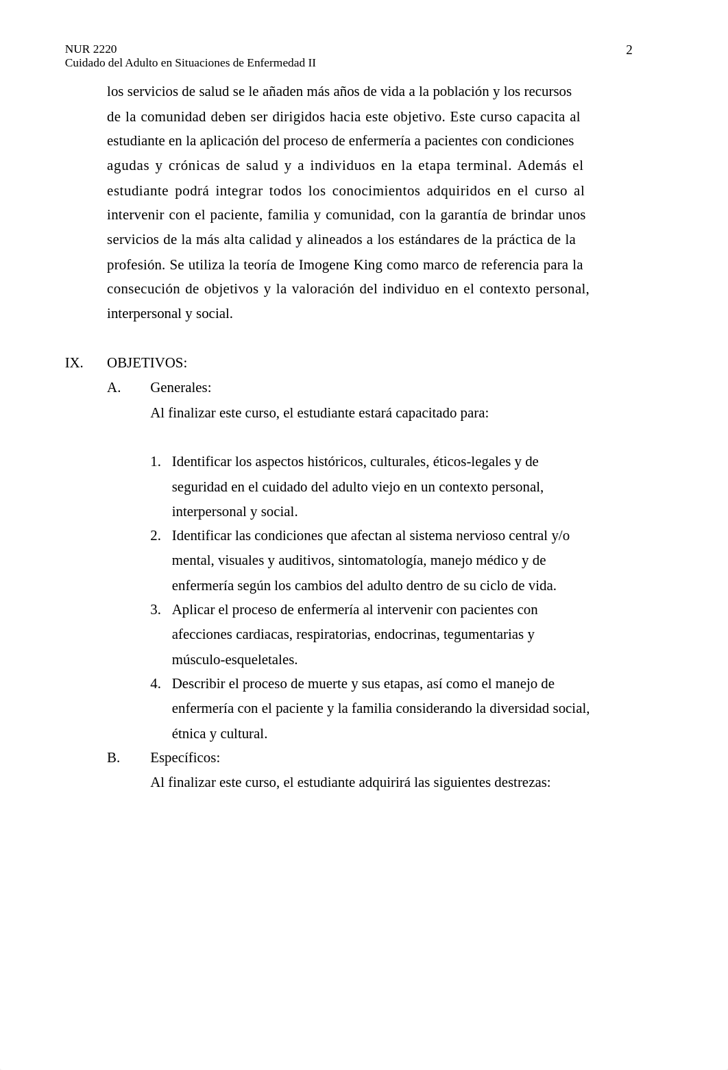 NUR 2220 - Cuidado del Adulto en Situación de Enfermedad II Rev. 07 17.docx_d4u1bdkyd6j_page2