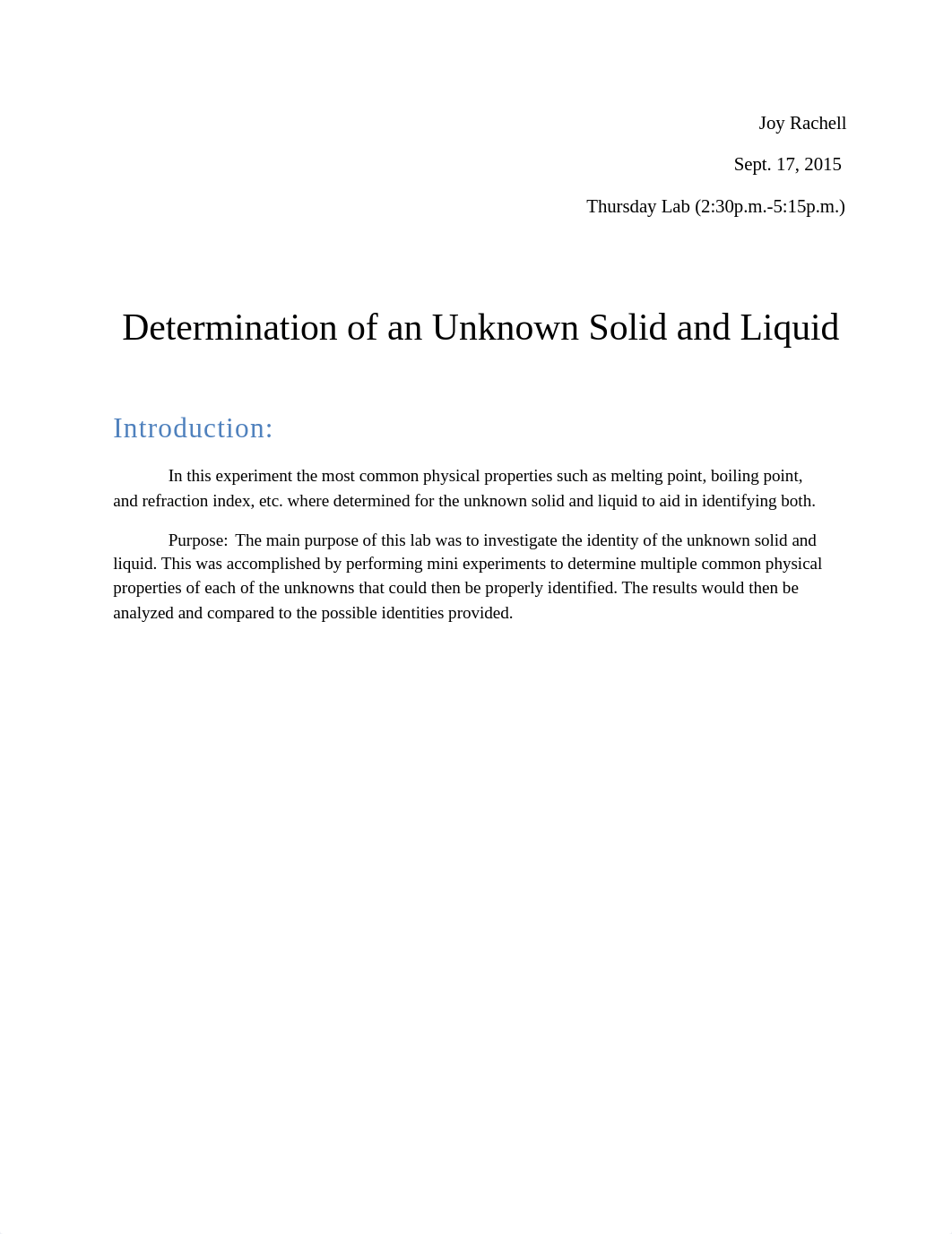 Determination of Unknown Solid and Liquid_d4udai17ouu_page1