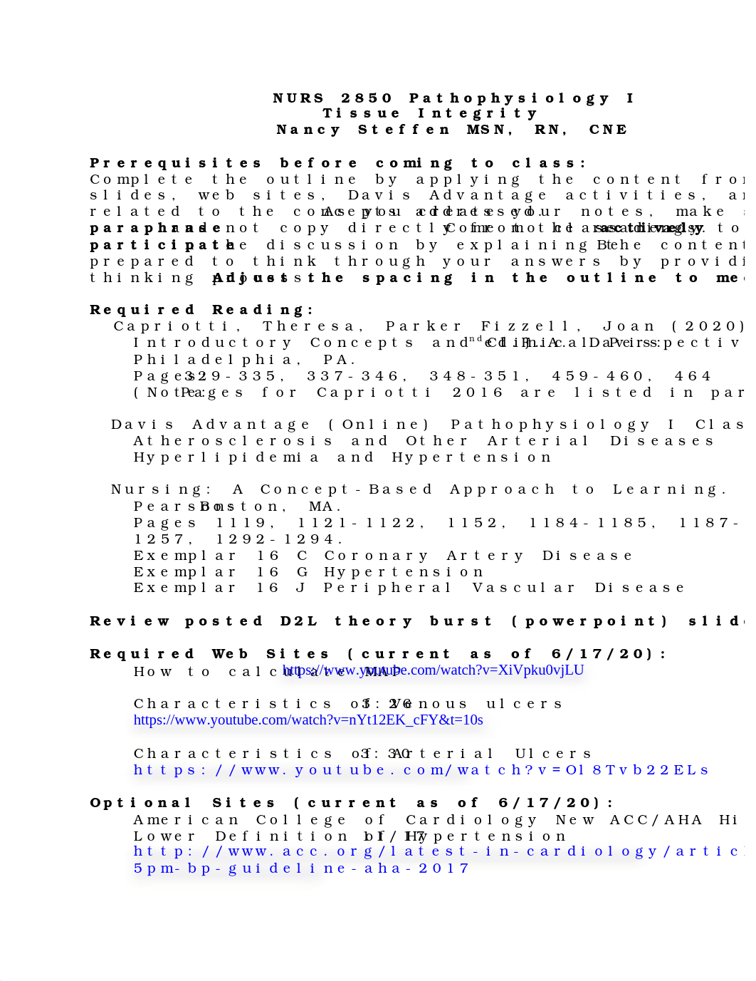 Tissue Integrity Outline S201.doc_d4ue7gco2b1_page1