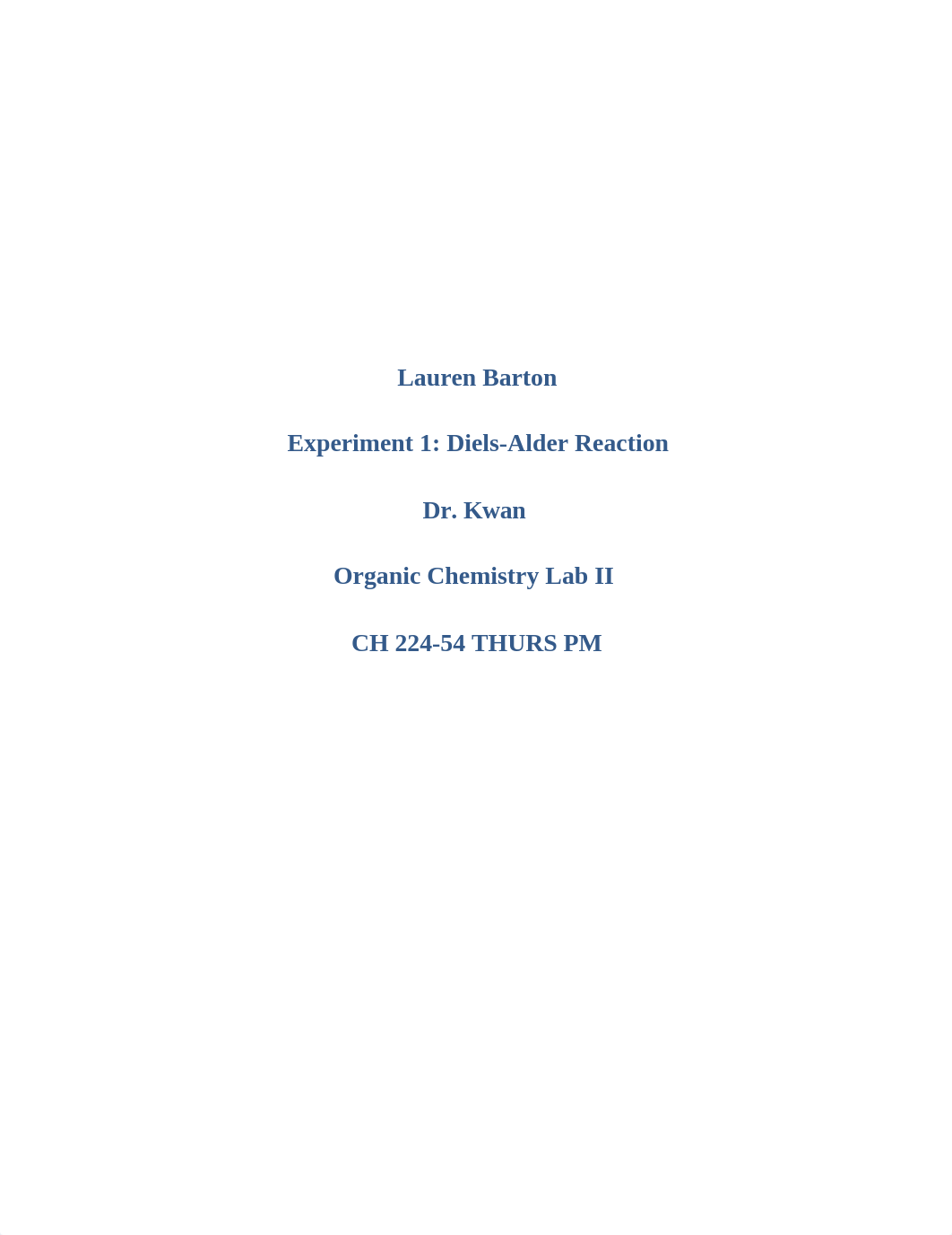 Lab Report- Exp 1 Diels Alder Reaction_d4uh8mywq4y_page1