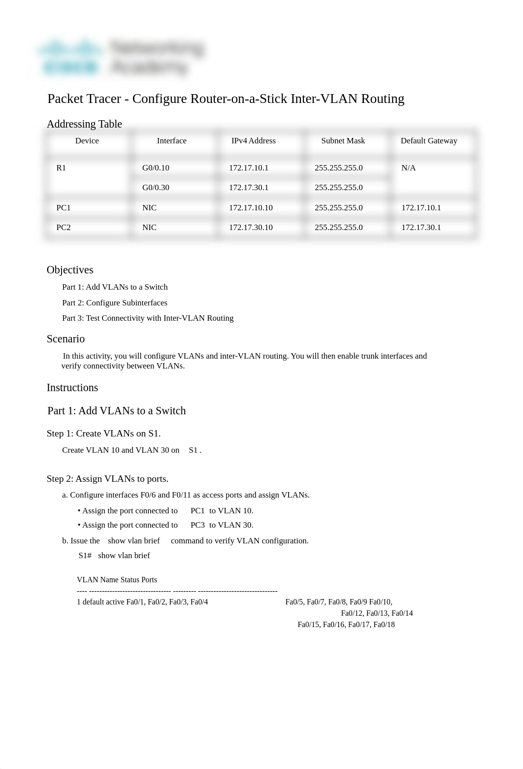 4.2.7-packet-tracer---configure-router-on-a-stick-inter-vlan-routing (1).pdf_d4uojlv7bcb_page1