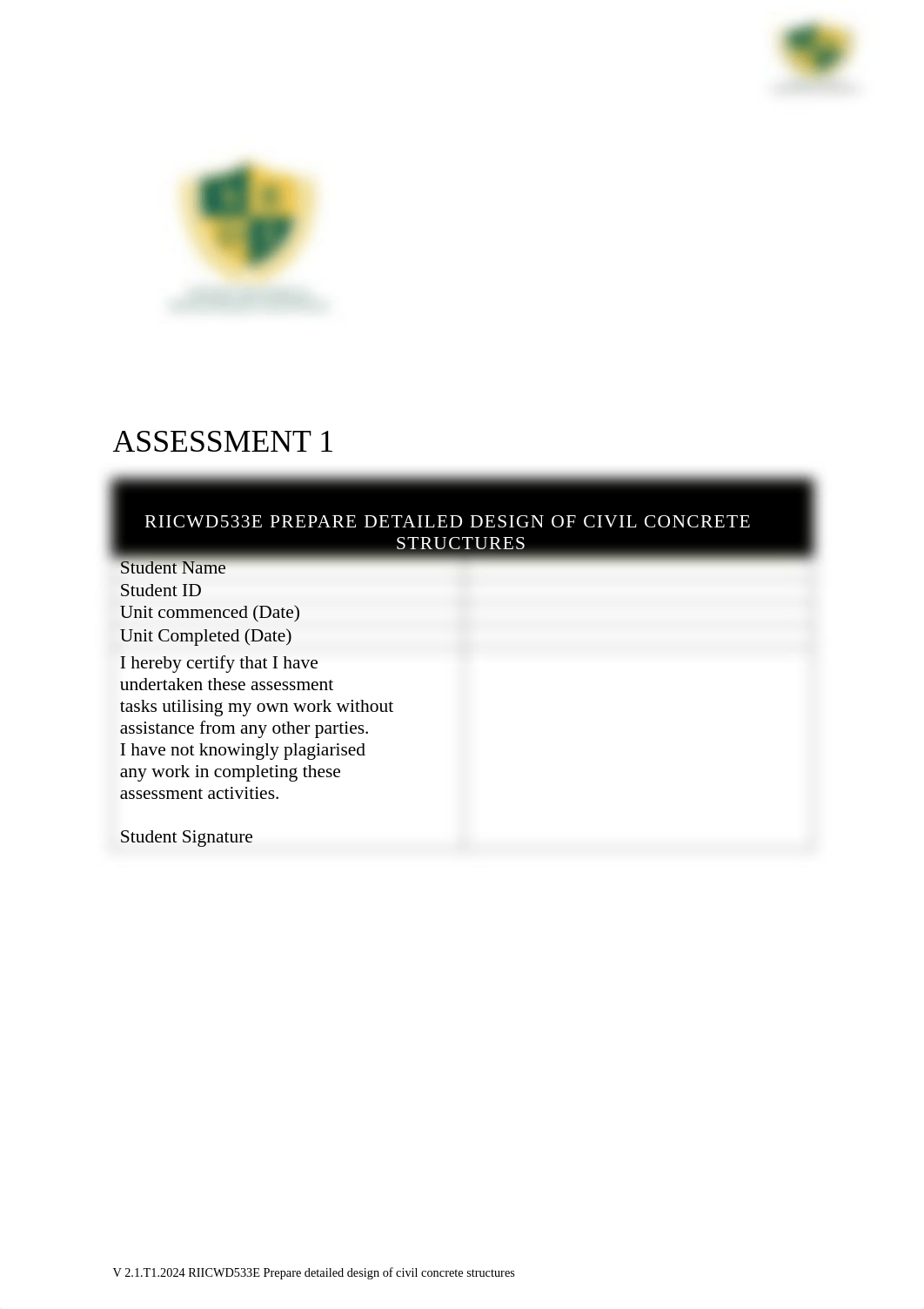 YourFirstName_Assignment 1  2 RIICWD533E Prepare detailed design of civil concrete structures (3).do_d4uwcwfiv88_page3