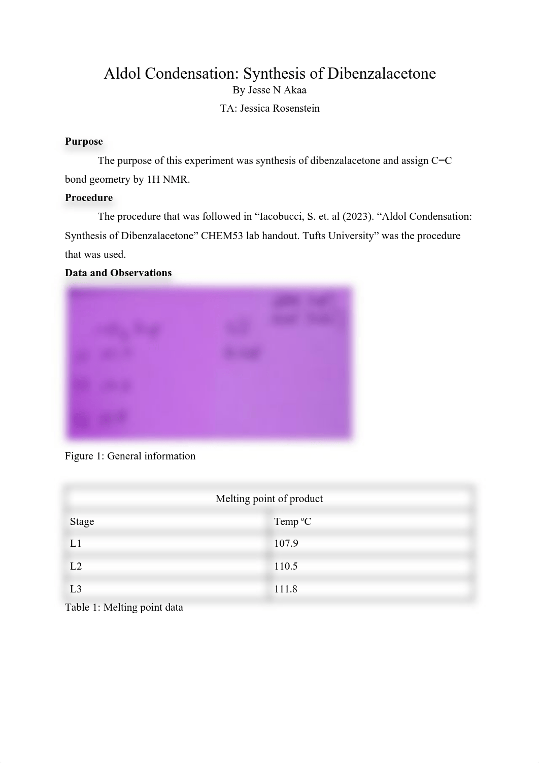 Orgo 2 Lab 8 Aldol Condensation_ Synthesis of Dibenzalacetone.pdf_d4uz5zk4hgm_page1