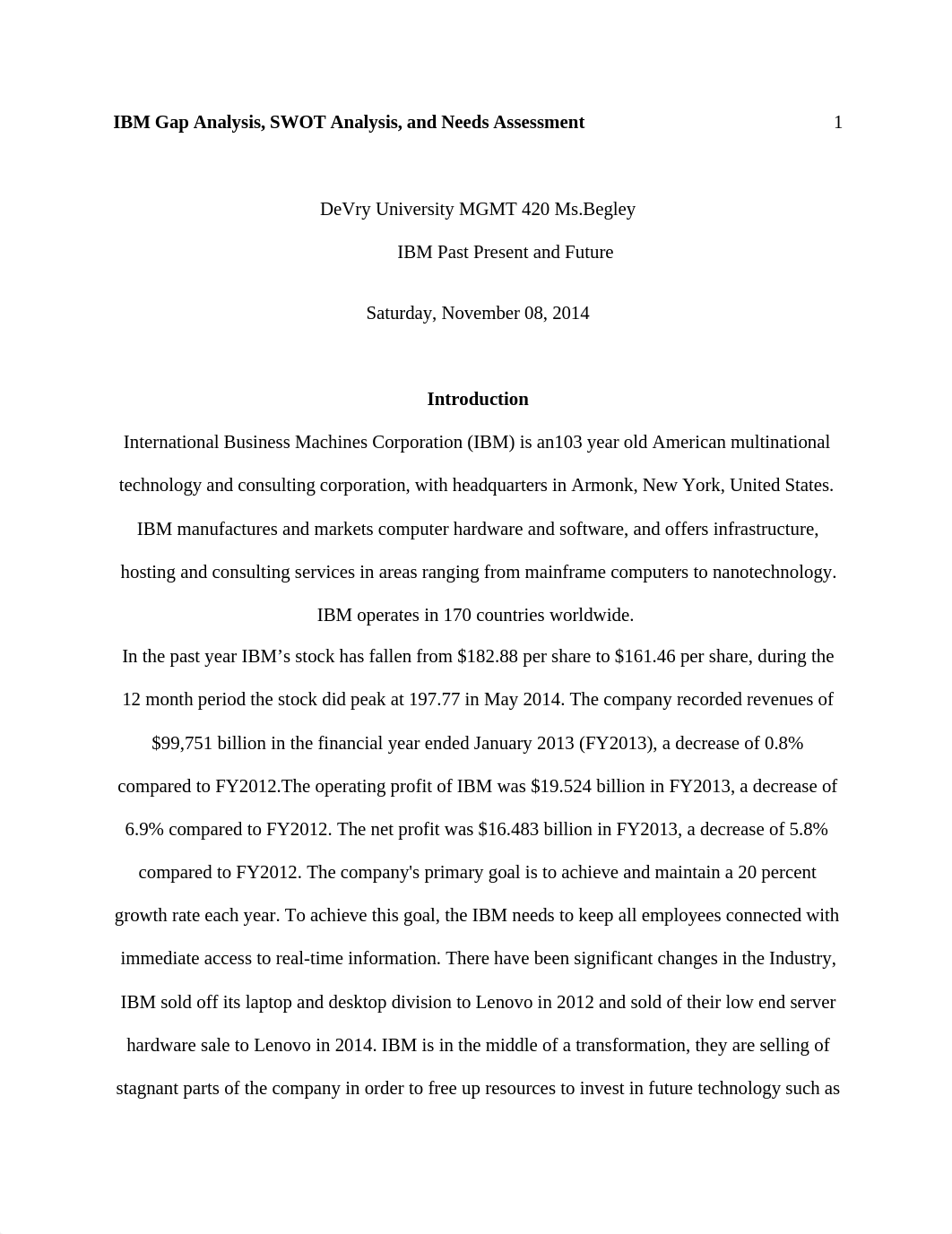 IBM Gap Analysis, SWOT Analysis, and Needs Assessment.docx_d4vl0z63cmr_page1