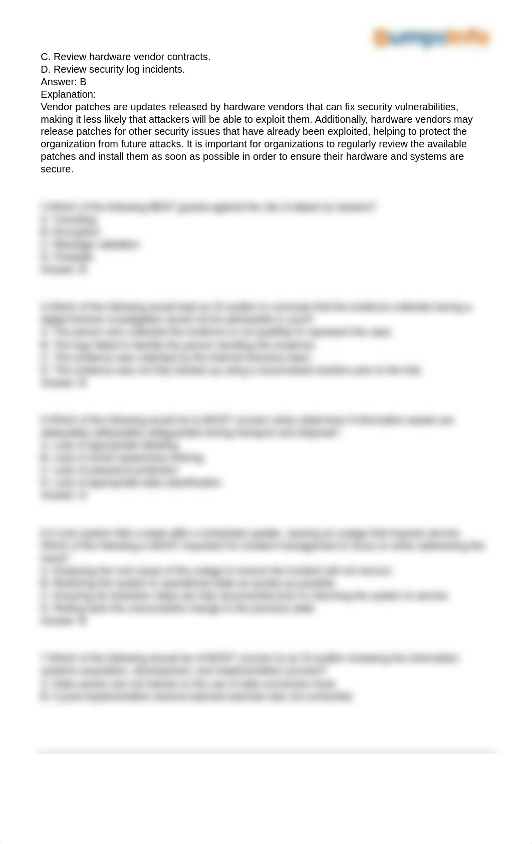 Certified Information Systems Auditor CISA Updated Questions.pdf_d4vq2zzw9pj_page2