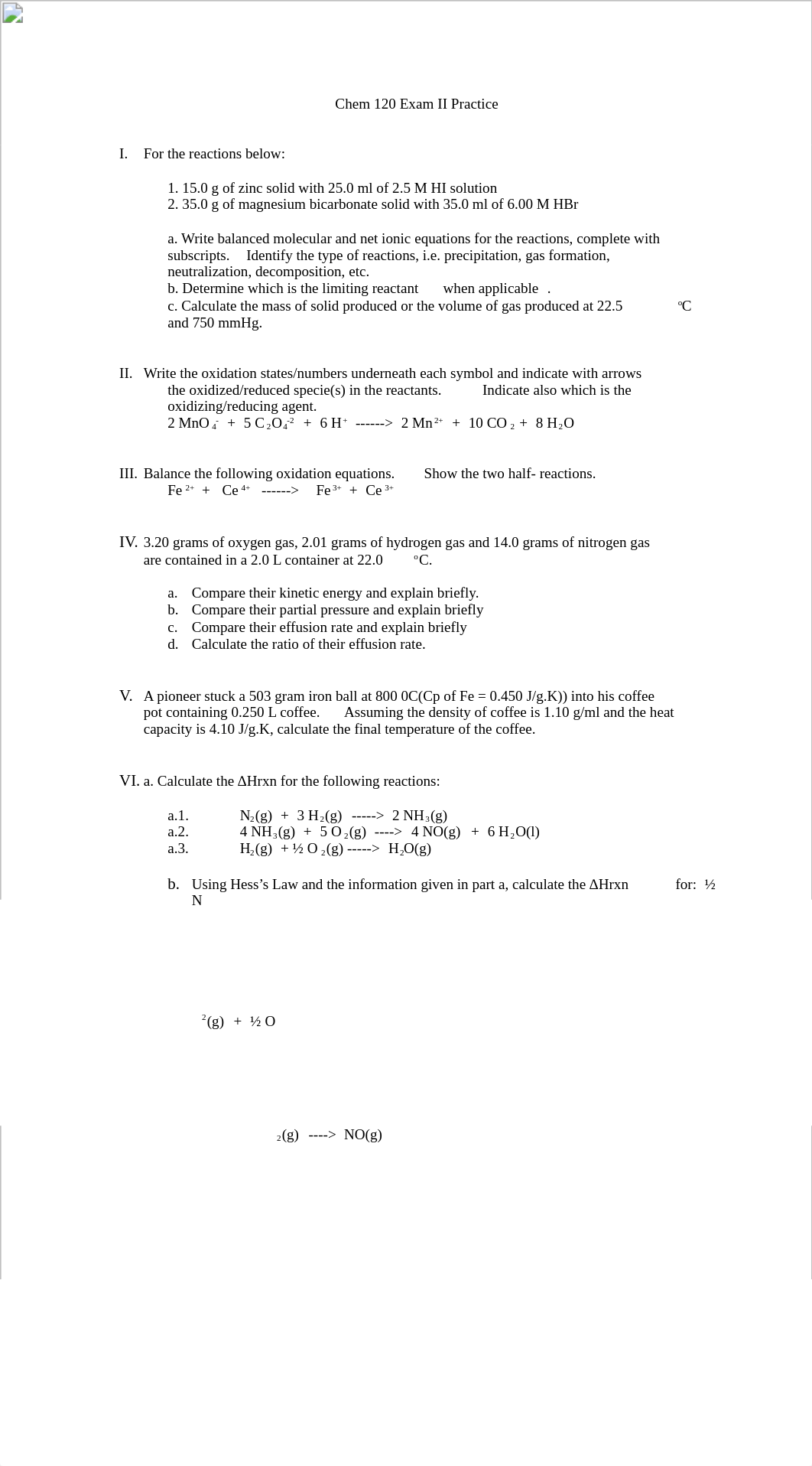 Chem 120 Pre Exam II Practice_d4vsa8aojxm_page1