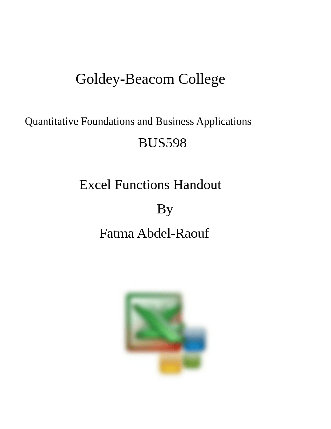 BUS598 Excel Functions HandoutR2_d4vwl739417_page1