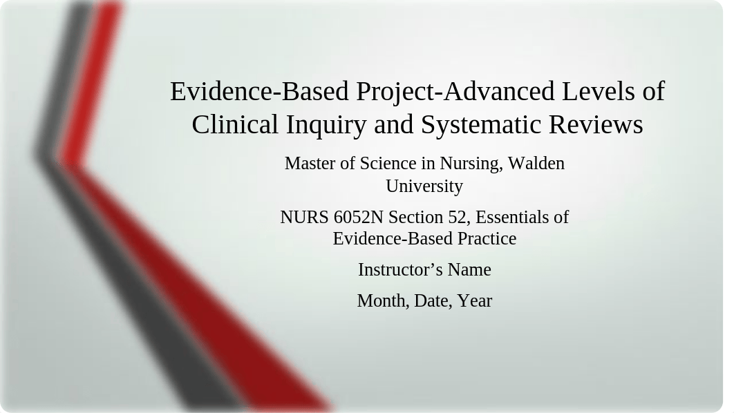 Advanced Levels of Clinical Inquiry and Systematic Reviews.ppt_d4w127zrlos_page1