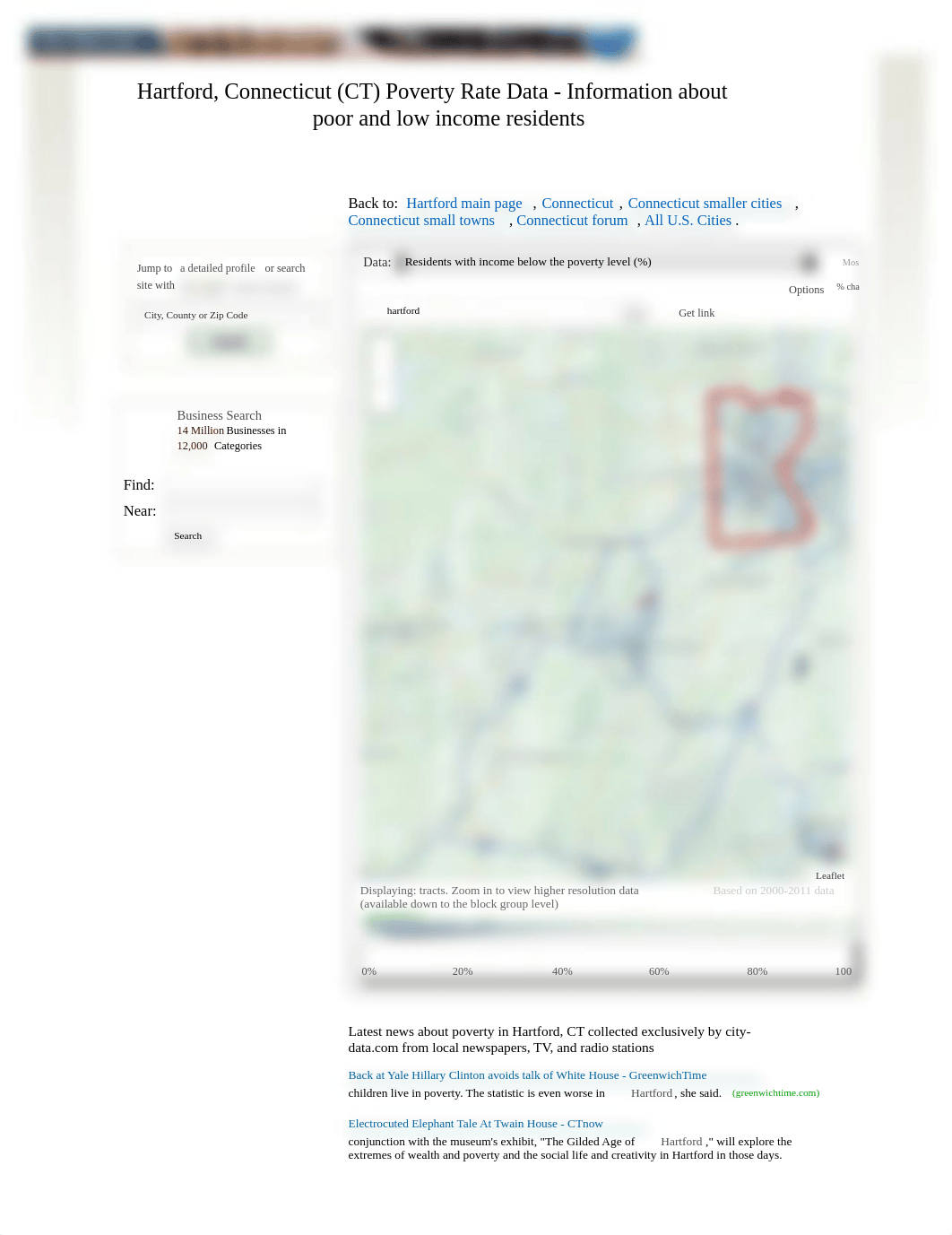 Hartford, Connecticut (CT) poverty rate data - information about poor and low income residents livin_d4wfrco1noq_page1