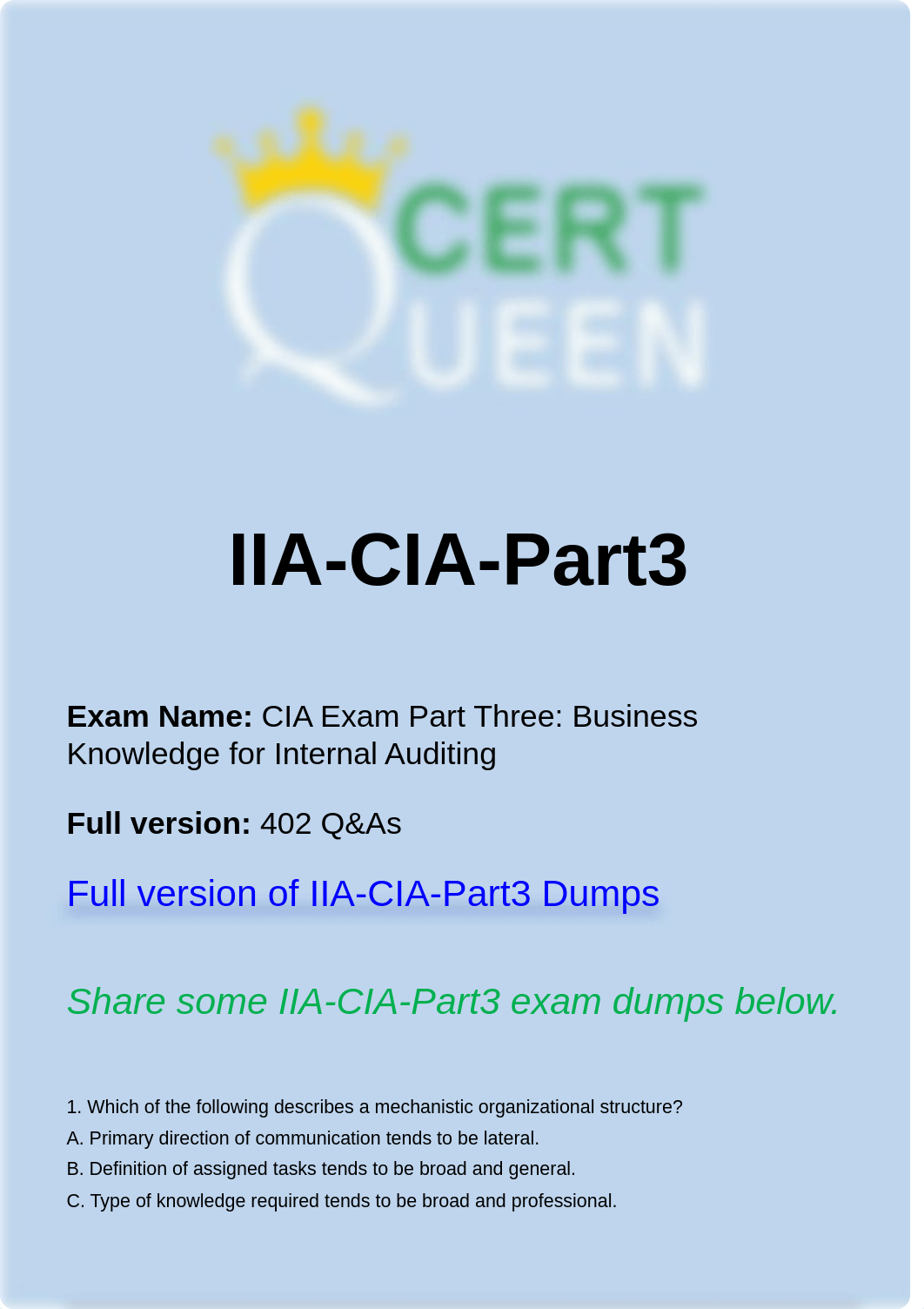 Actual Questions for IIA-CIA-Part3 Exam.pdf_d4wo35on3cw_page1