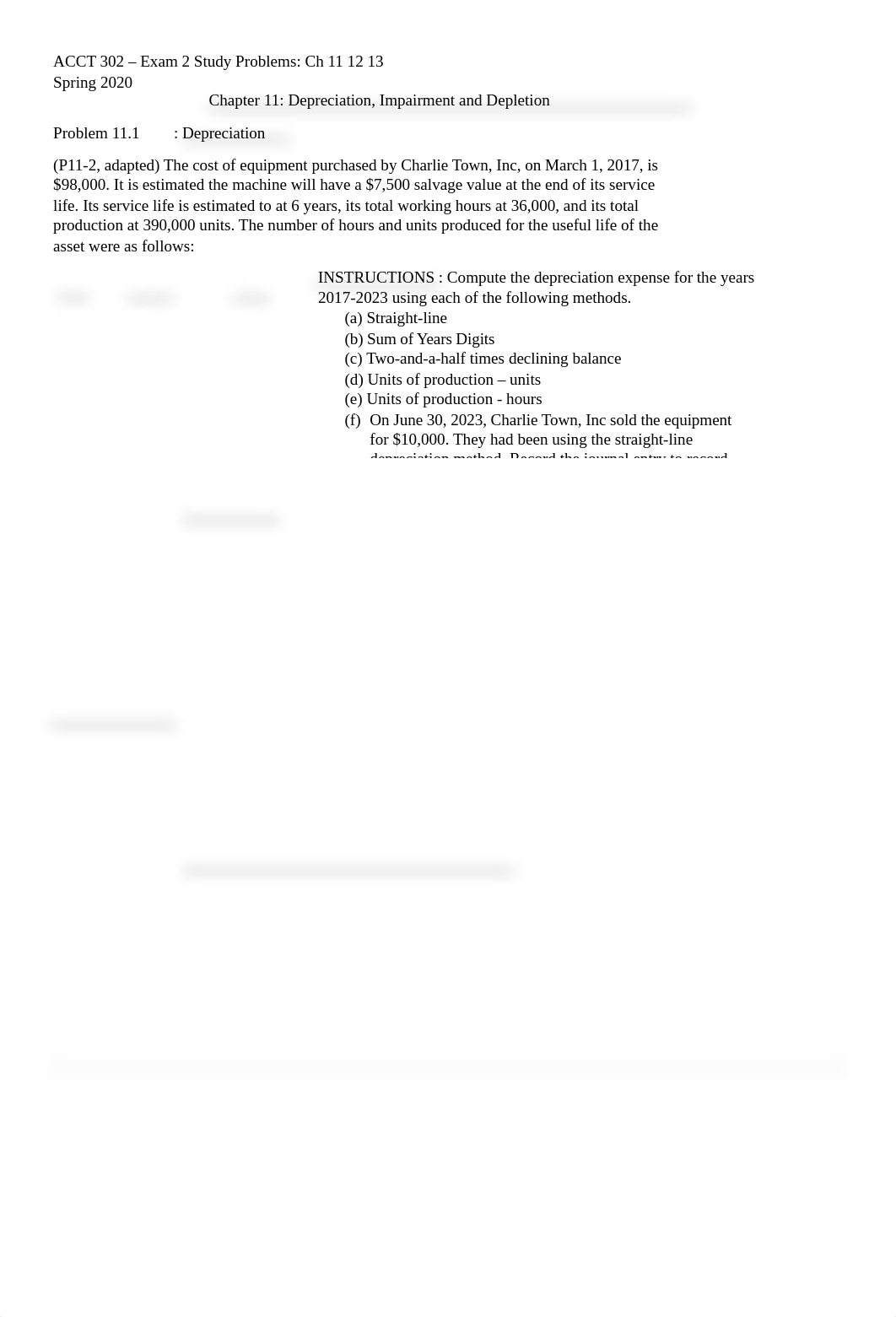 ACCT 302 - Exam 2 Study Problems - Spring 2020 (online) (1).docx_d4wq991310o_page1