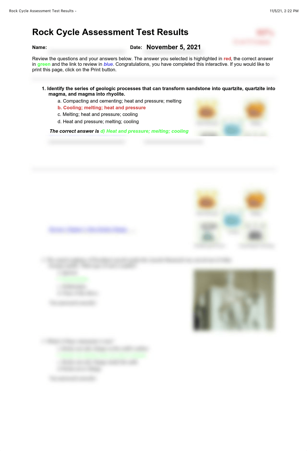 Rock Cycle Assessment Test Results -                                         .pdf_d4x11ditwf6_page1