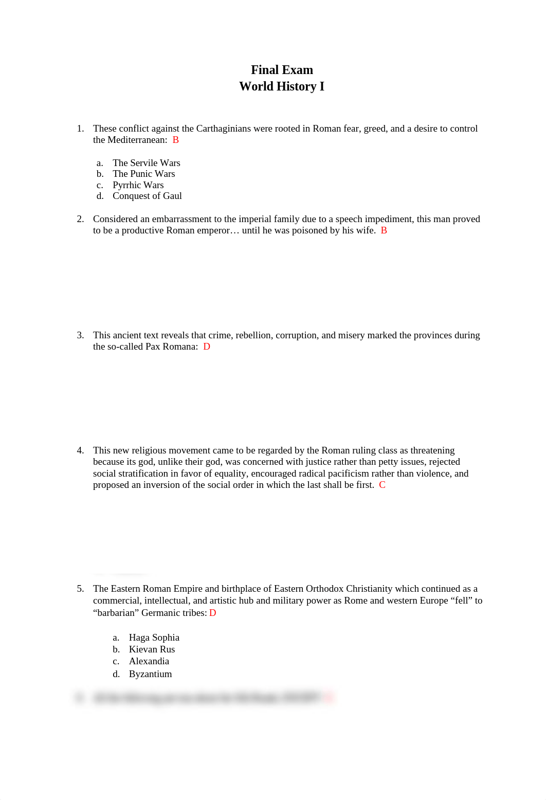 World History I Final Exam.docx_d4xjp21tr3o_page1