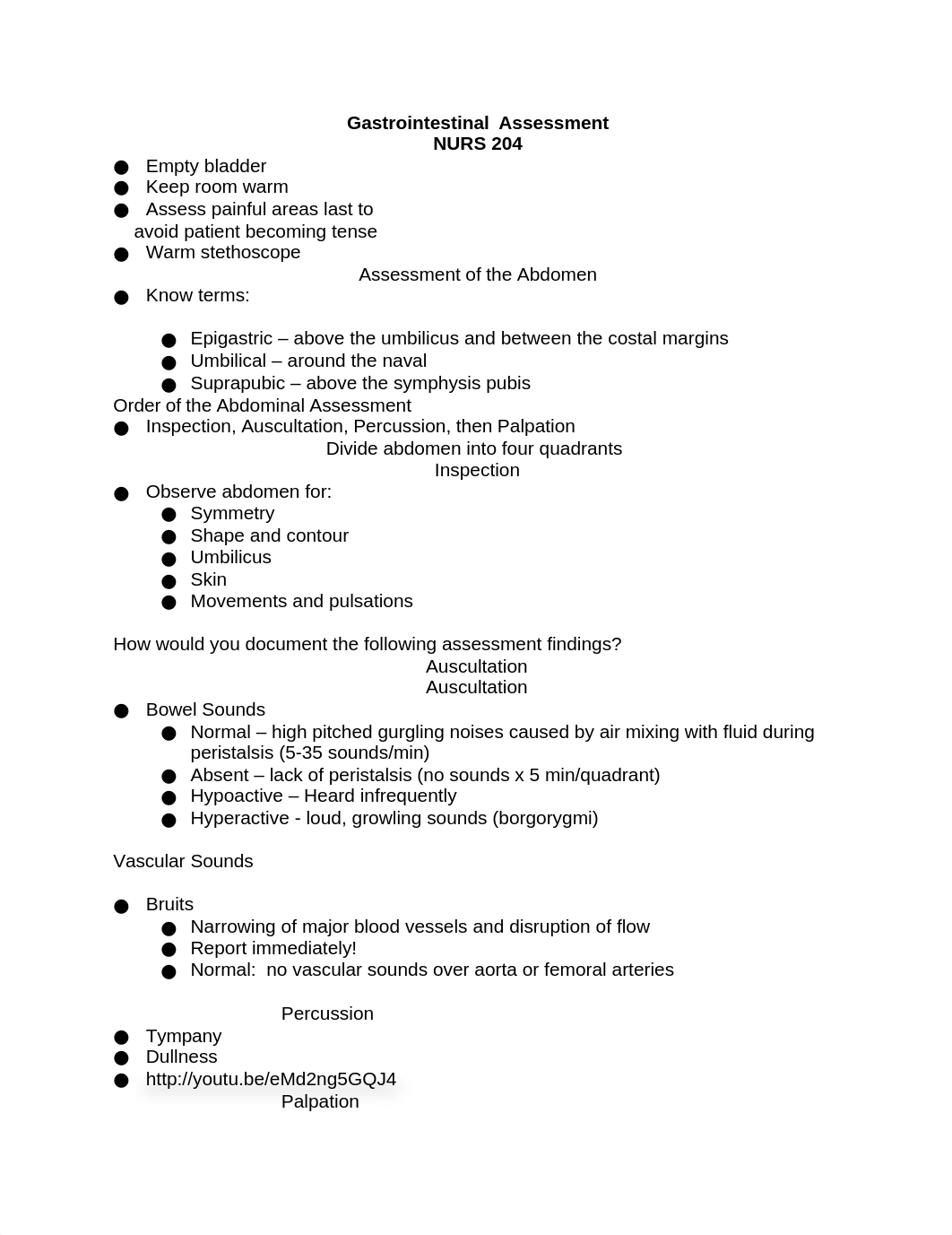 Gastrointestinal  Assessment Outline Exam 3.docx_d4xtp0ob8l5_page1