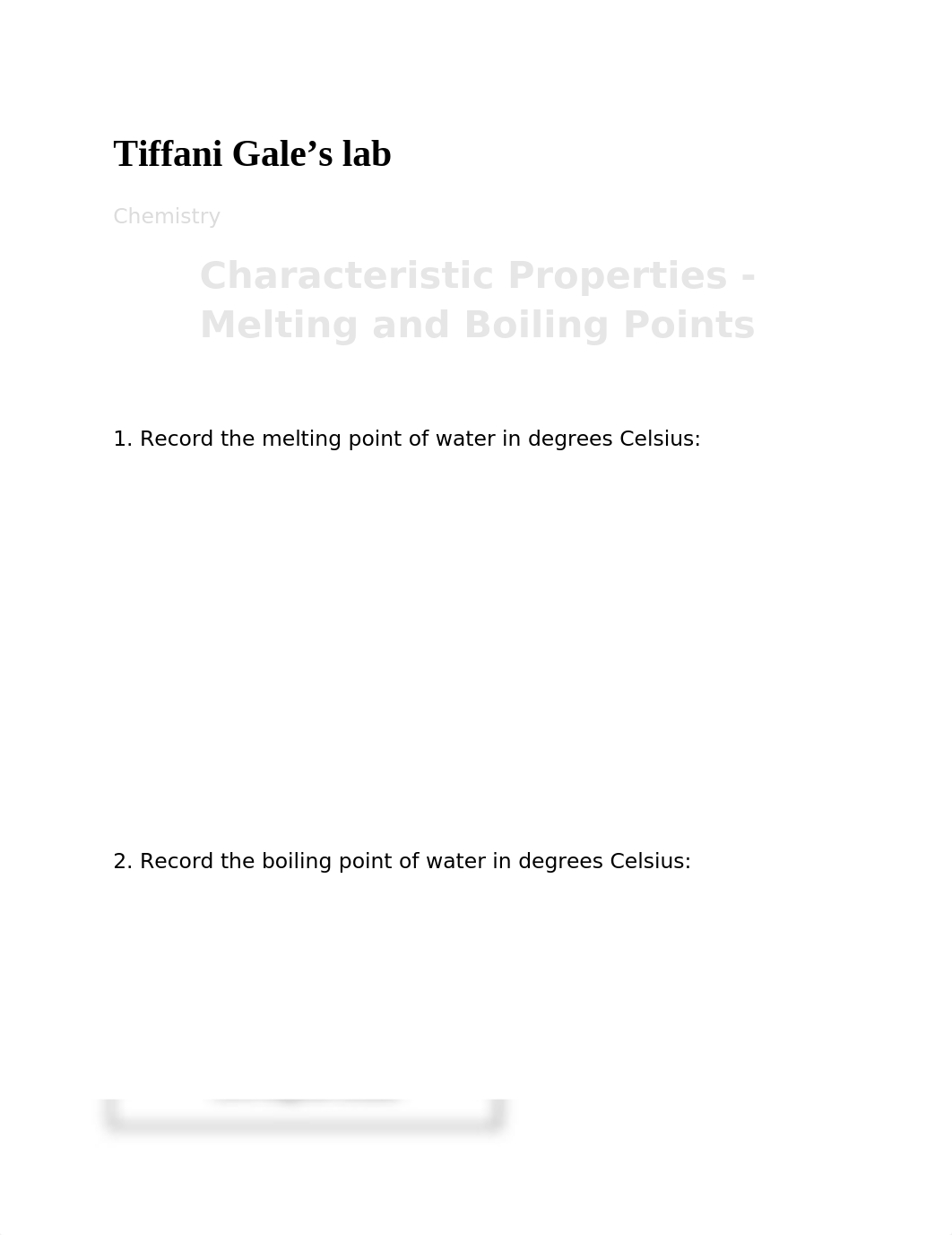 Lab 3 The Characteristic Properties (Melting and Boiling Point)_d4xwtkqnz18_page1