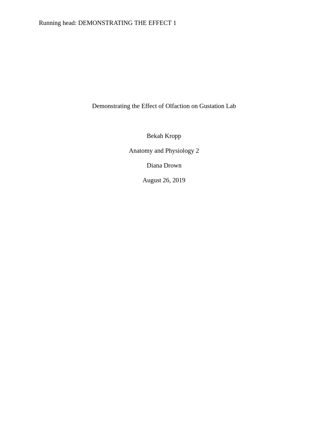 Demonstrating The Effect of Olfaction on Gustation Lab.docx_d4ycegg21kx_page1