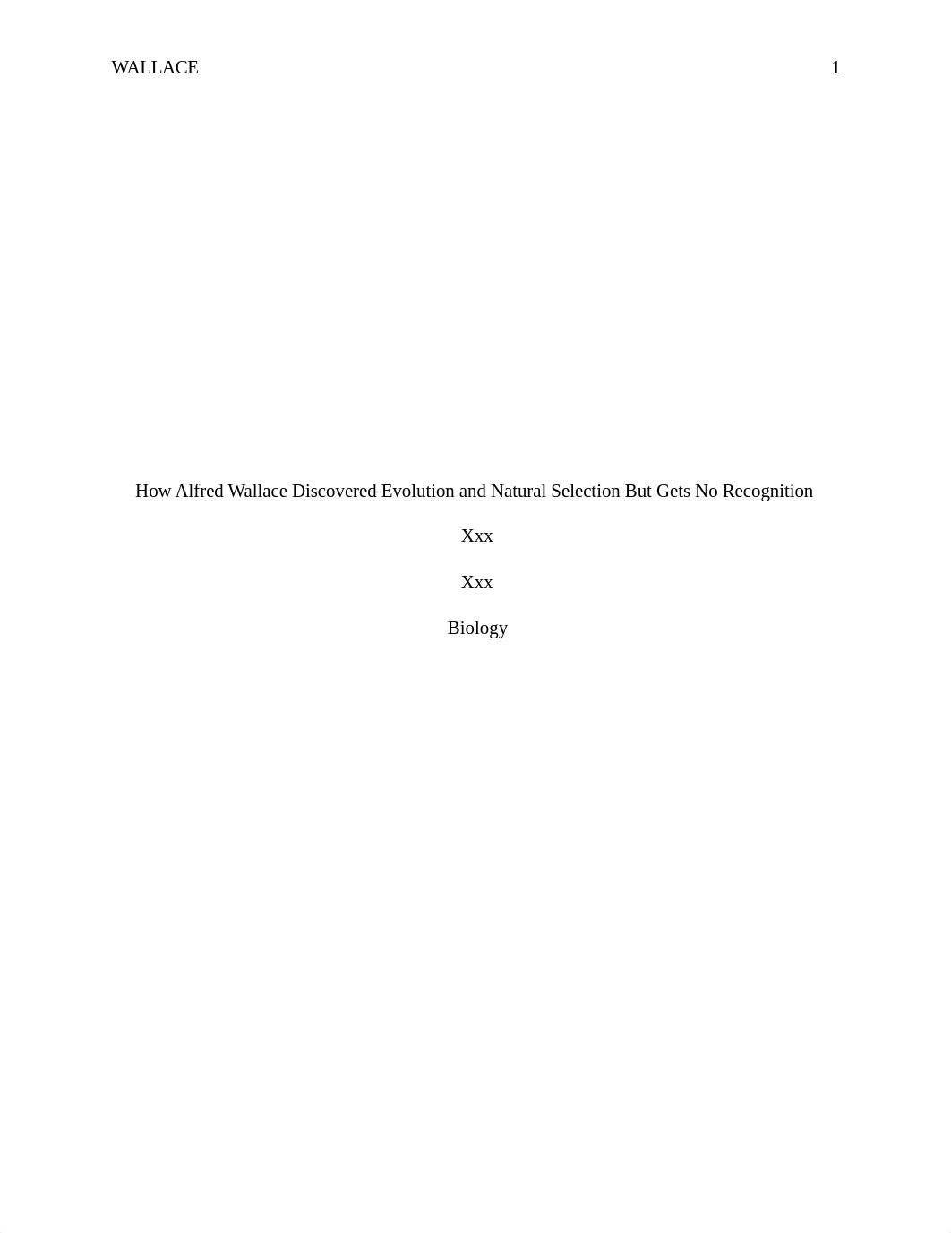 How Alfred Wallace Discovered Evolution and Natural Selection But Gets No Recognition  .pdf_d4ydgz15wxp_page1