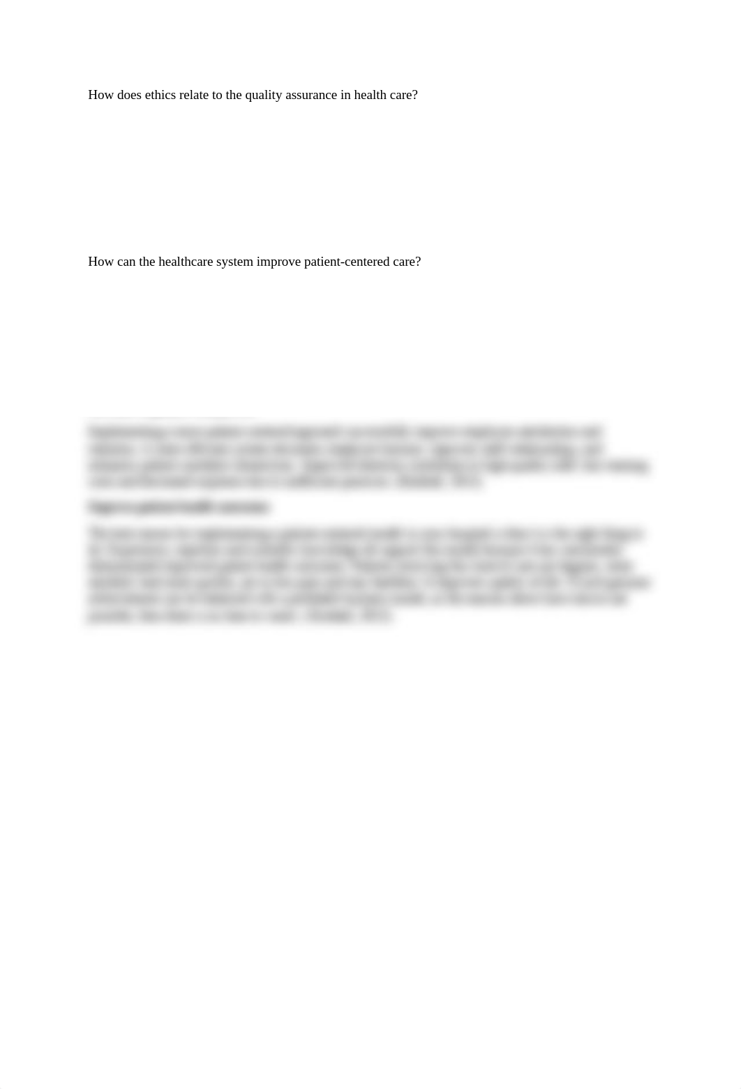 How does ethics relate to the quality assurance in health care.docx_d4yf4ctpqyq_page1