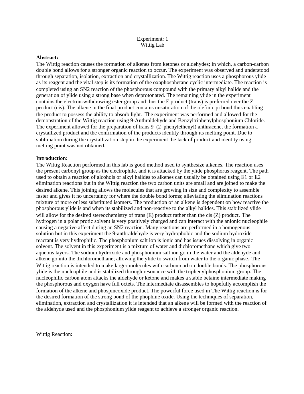 Orgo 2 Wittig reaction lab report 2019 .docx_d4yhxxsk3ti_page1