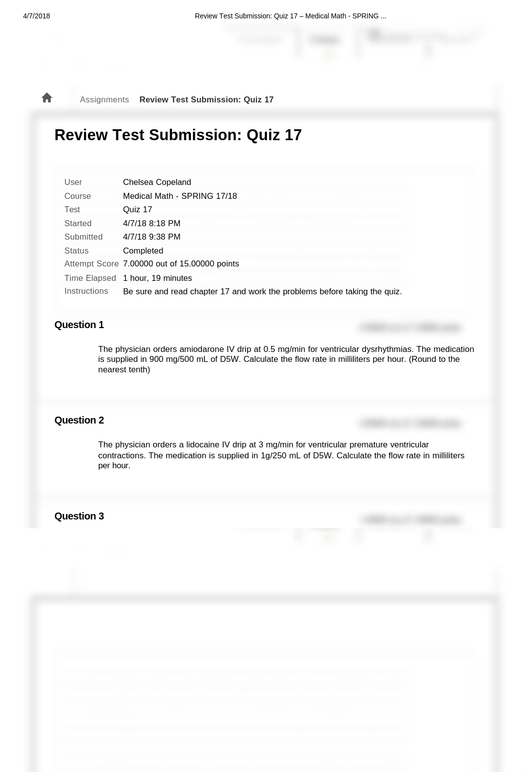 Review Test Submission: Quiz 17 - Medical Math - SPRING ....pdf_d4yimjkrdie_page1