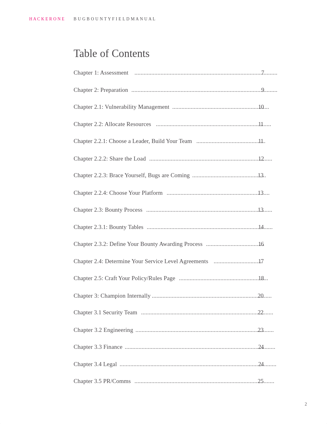 Bug Bounty Field Manual - How to Plan, Launch and Operate a Successful Bug Bounty Program (hackerone_d4ywj83bp30_page2