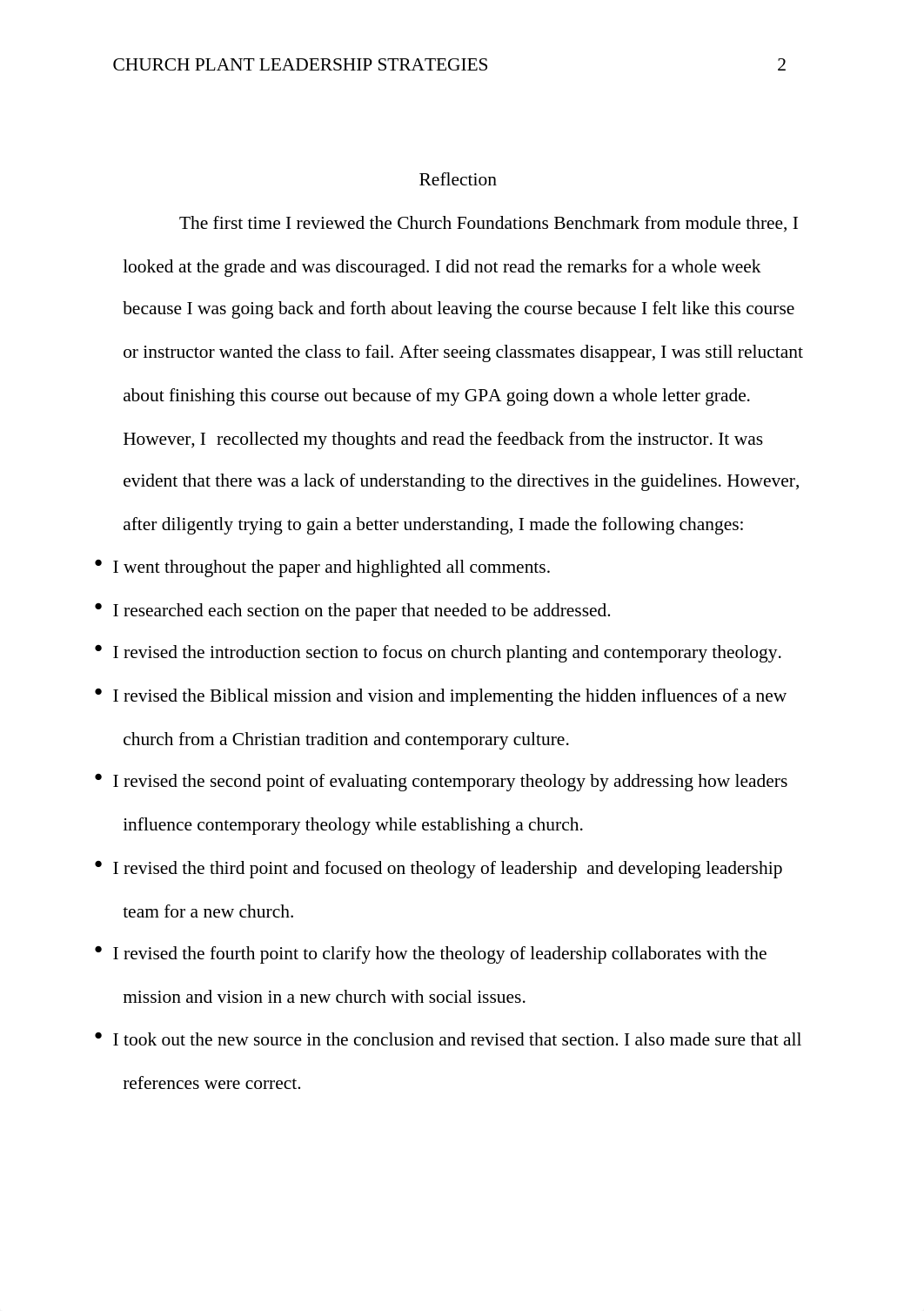 Darla White -Module 7-Benchmark Church Plant Leadership Strategies- Min 827.docx_d4yx7y619e6_page2