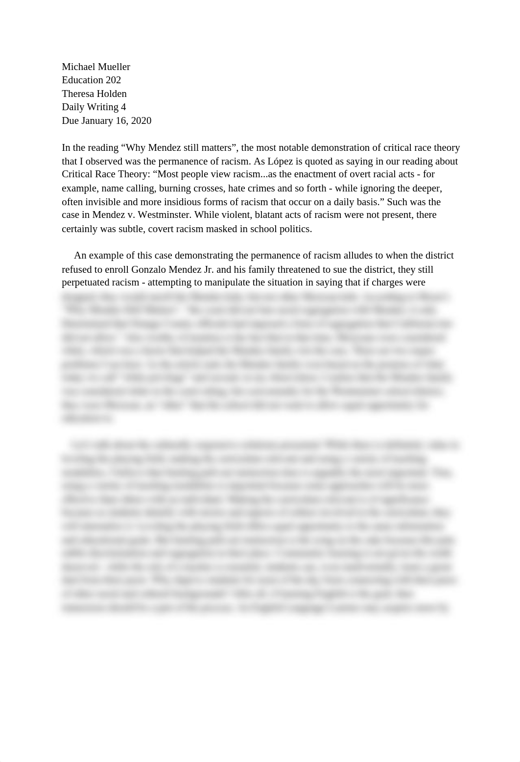 Daily Writing 4 - Why Mendez still matters.docx_d4z4ydcsca2_page1