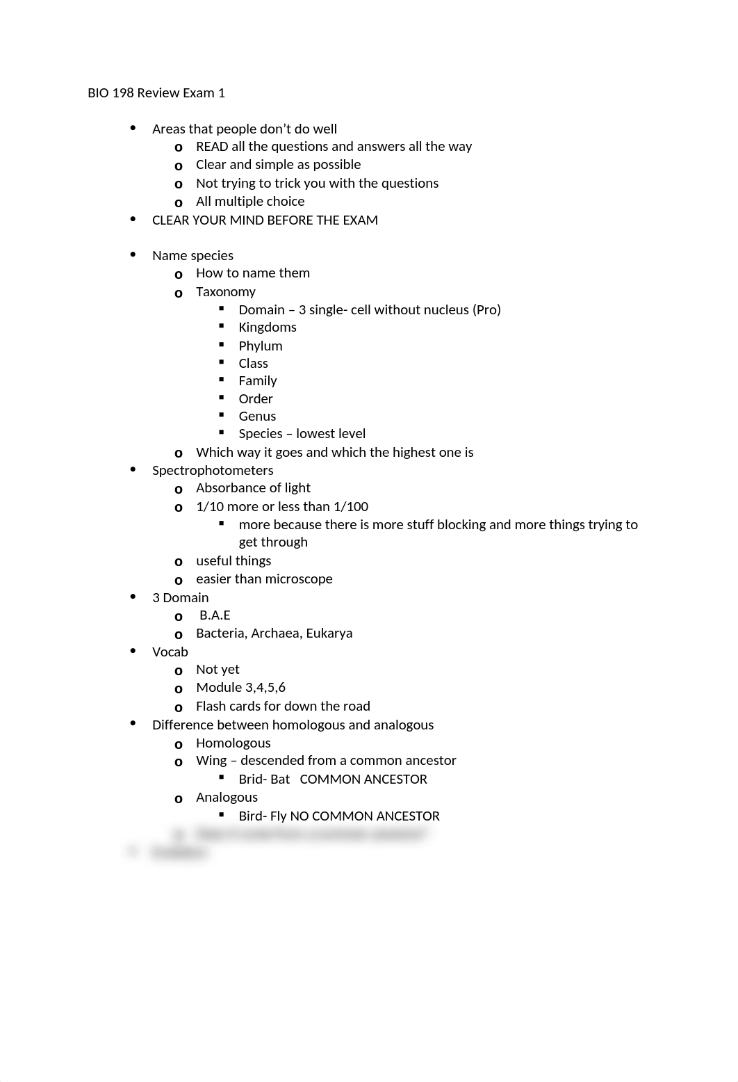 BIO 198 Review Exam 1.docx_d4z5zx0gefl_page1