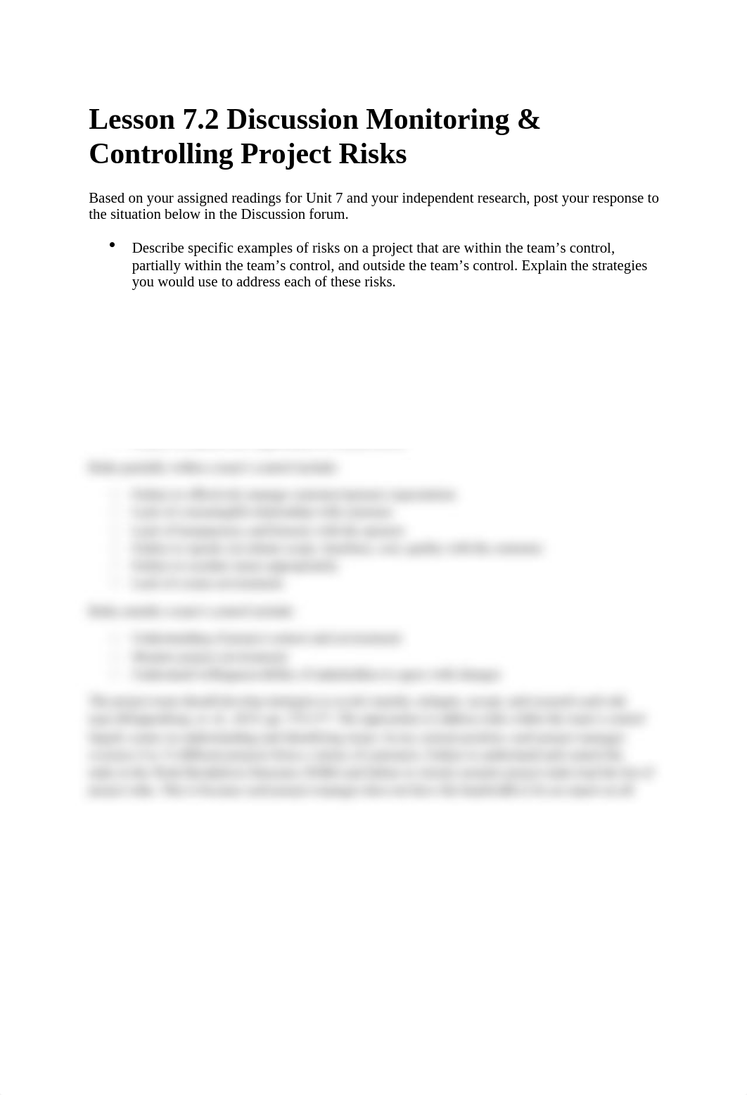 Lesson 7.2 Discussion Monitoring and Controlling Project Risks.docx_d4zccdua0o9_page1