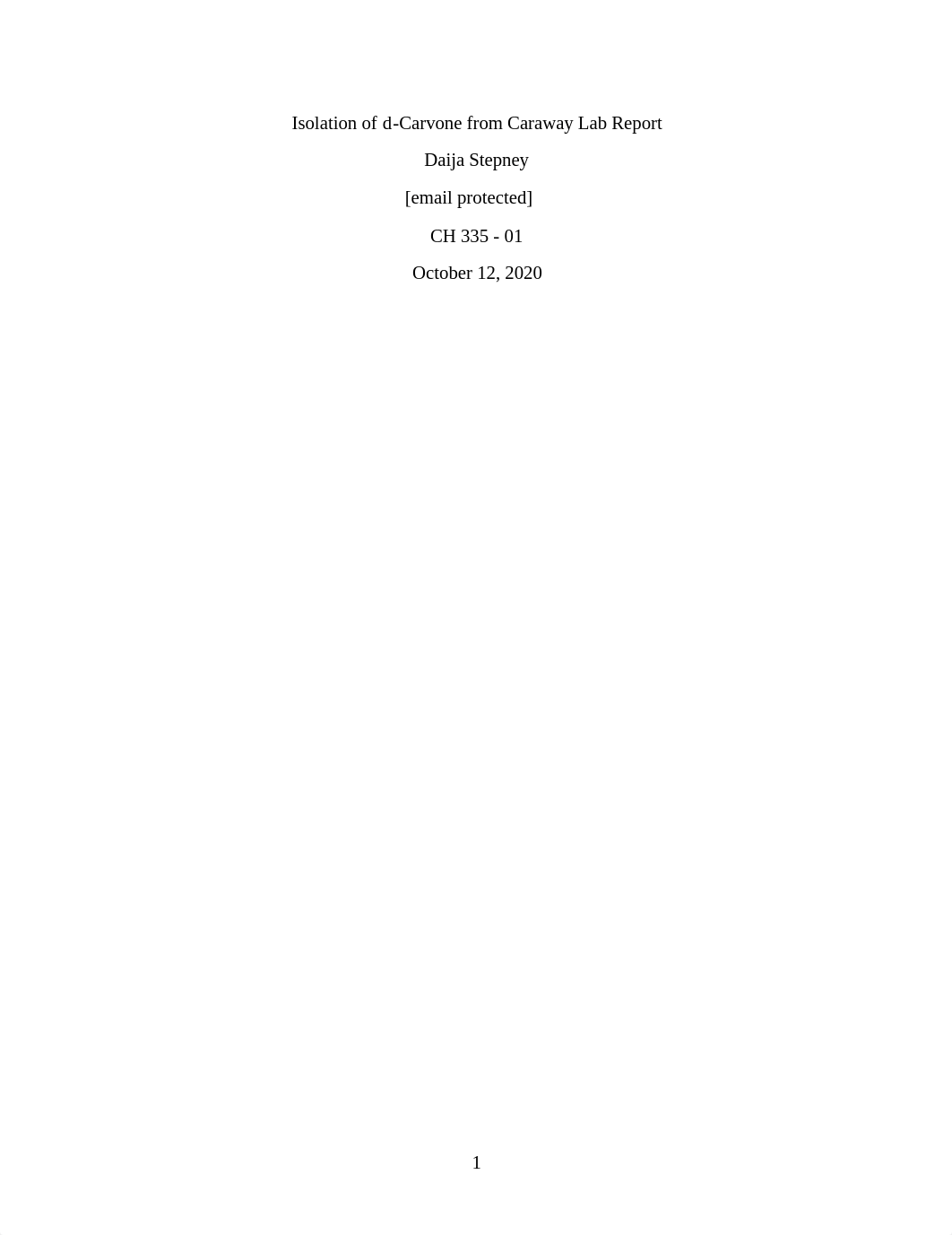 Isolation_of_d_Carvone_from_Caraway_Lab_Report_2_ (1).pdf_d4zq0wnxxof_page1