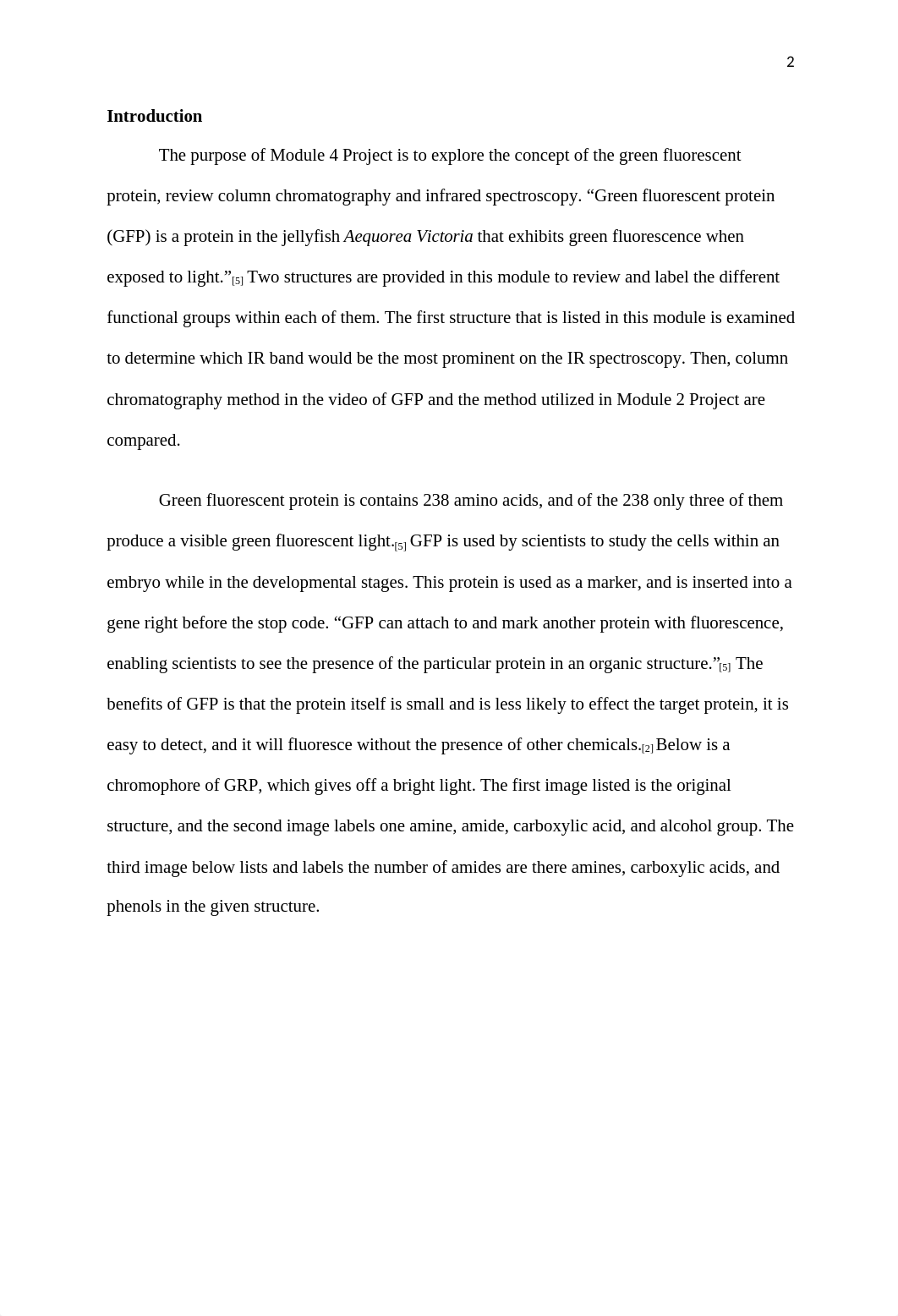 Rachel Orosz_Module 4 Project_Green Fluorescent, Chromatography, and IR Spectro.docx_d4zrg6e99vh_page2