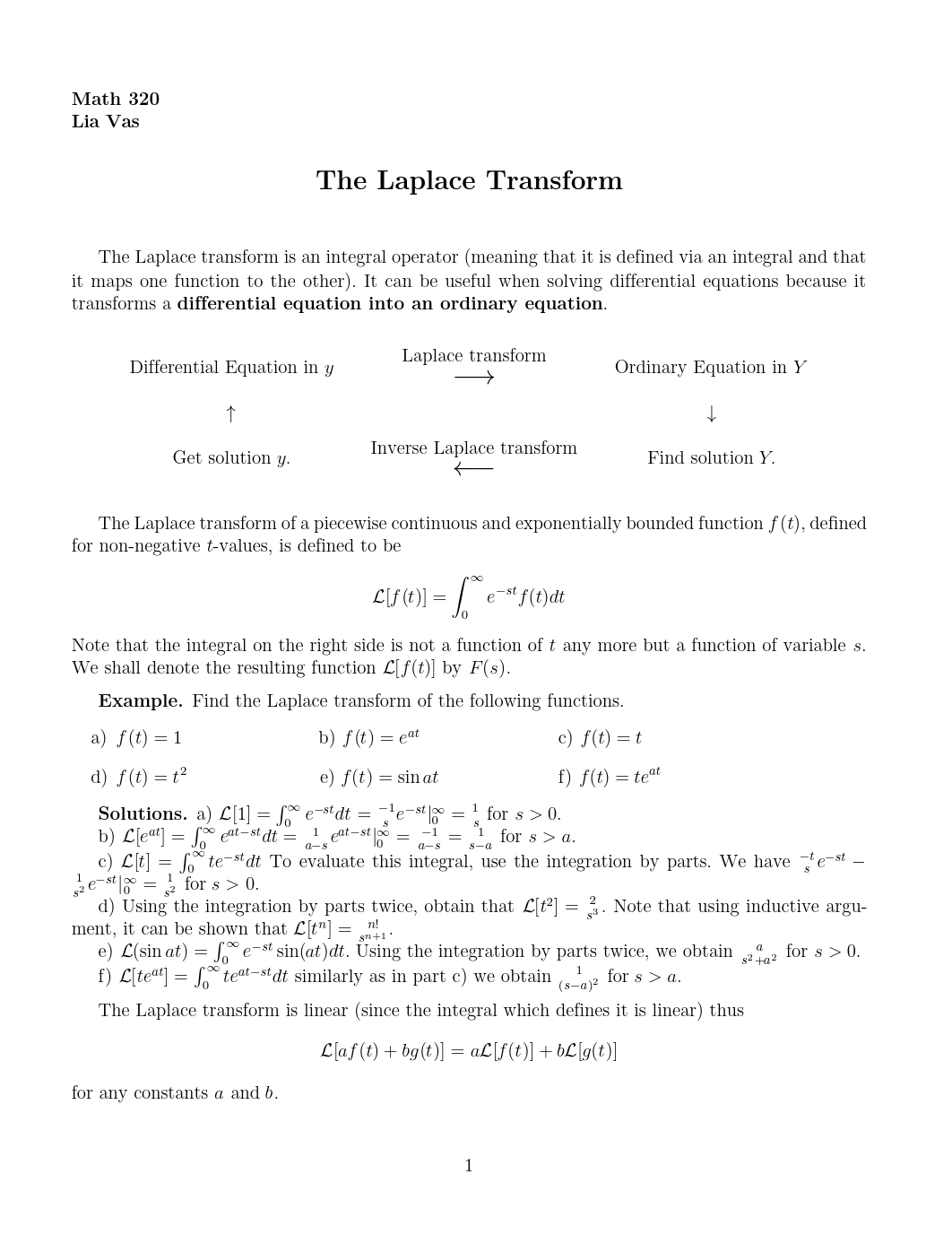 Lecture 6 on The Laplace Transform, Delta Function, Convolution_d4zyh39jgez_page1