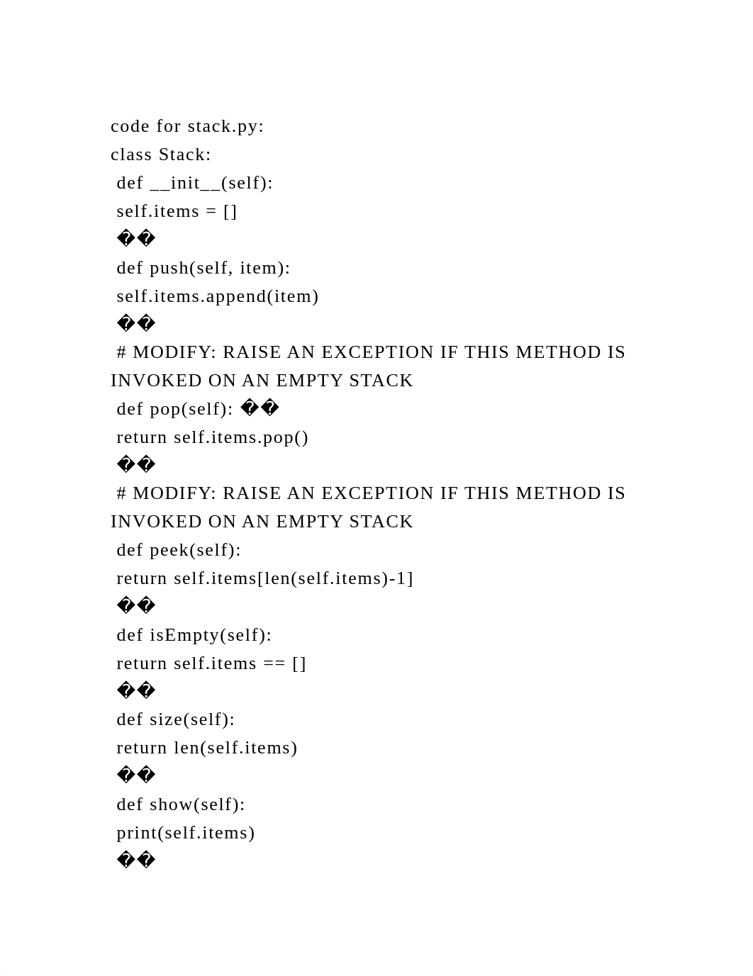 code for stack.pyclass Stack def __init__(self) self.items .docx_d500rjciz0t_page2