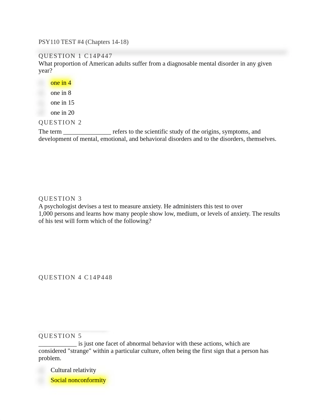 PSY110 TEST 4 CHAPTERS 14-18 answered.docx_d502l7pr9an_page1