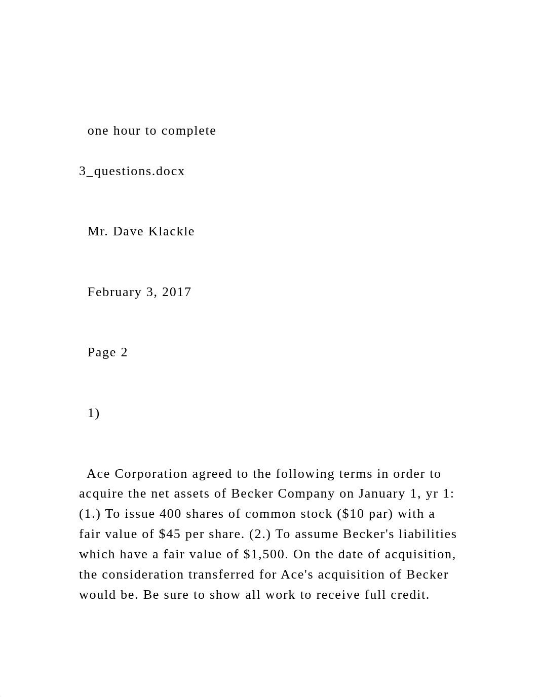 one hour to complete 3_questions.docx  Mr. Dave Klackle.docx_d502xrxrqk9_page2