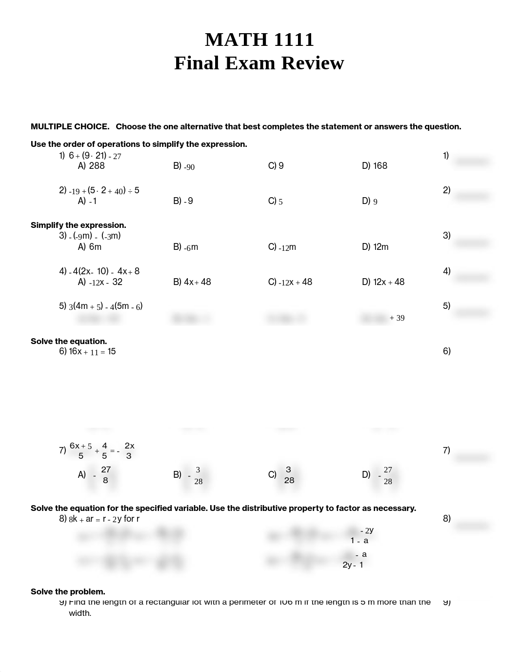 Augusta Tech Final Exam Review MATH 1111.pdf_d5036v1p2kj_page1