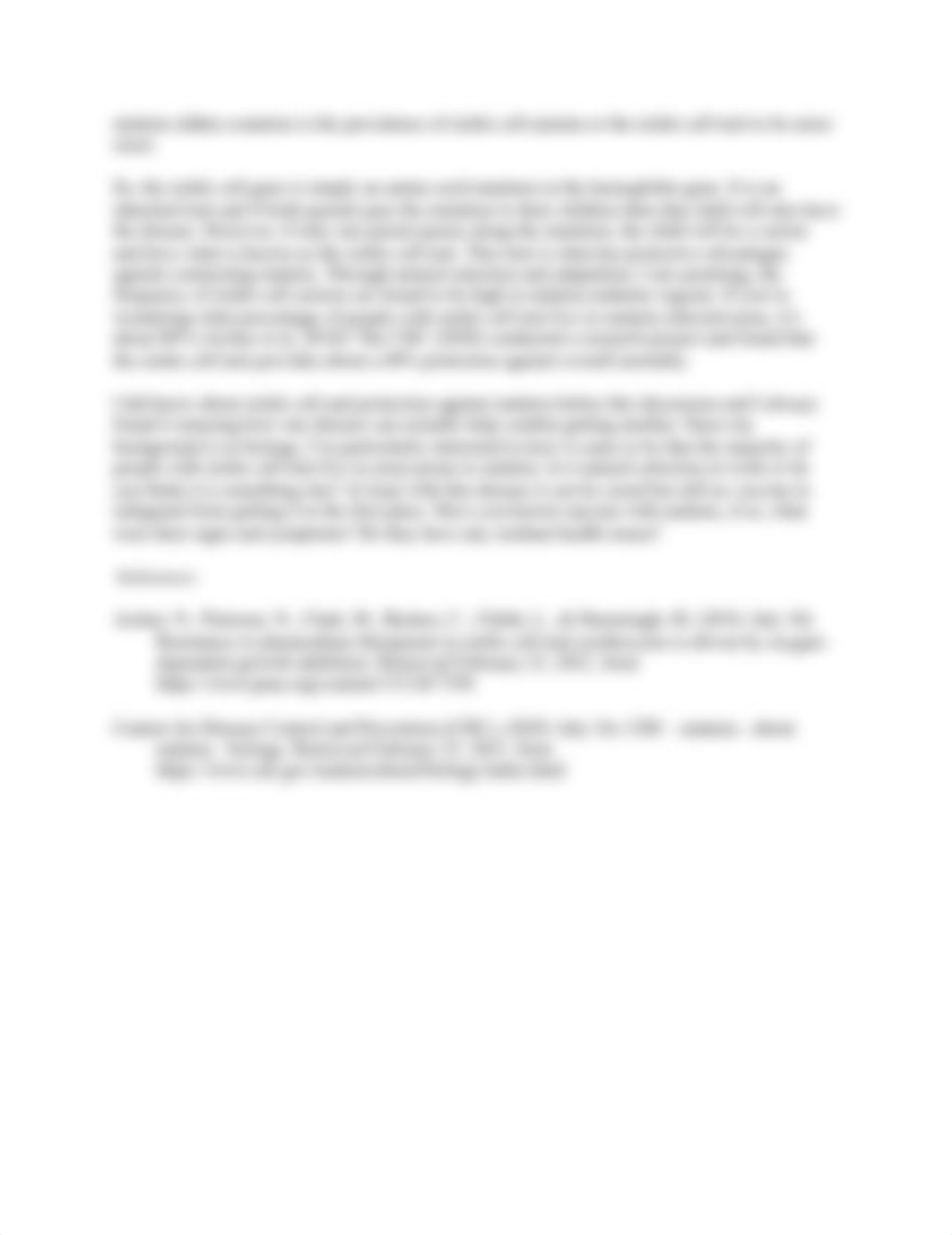 Discussion 6 - Malaria and Sickle cell anemia.docx_d5072fpy7gy_page2