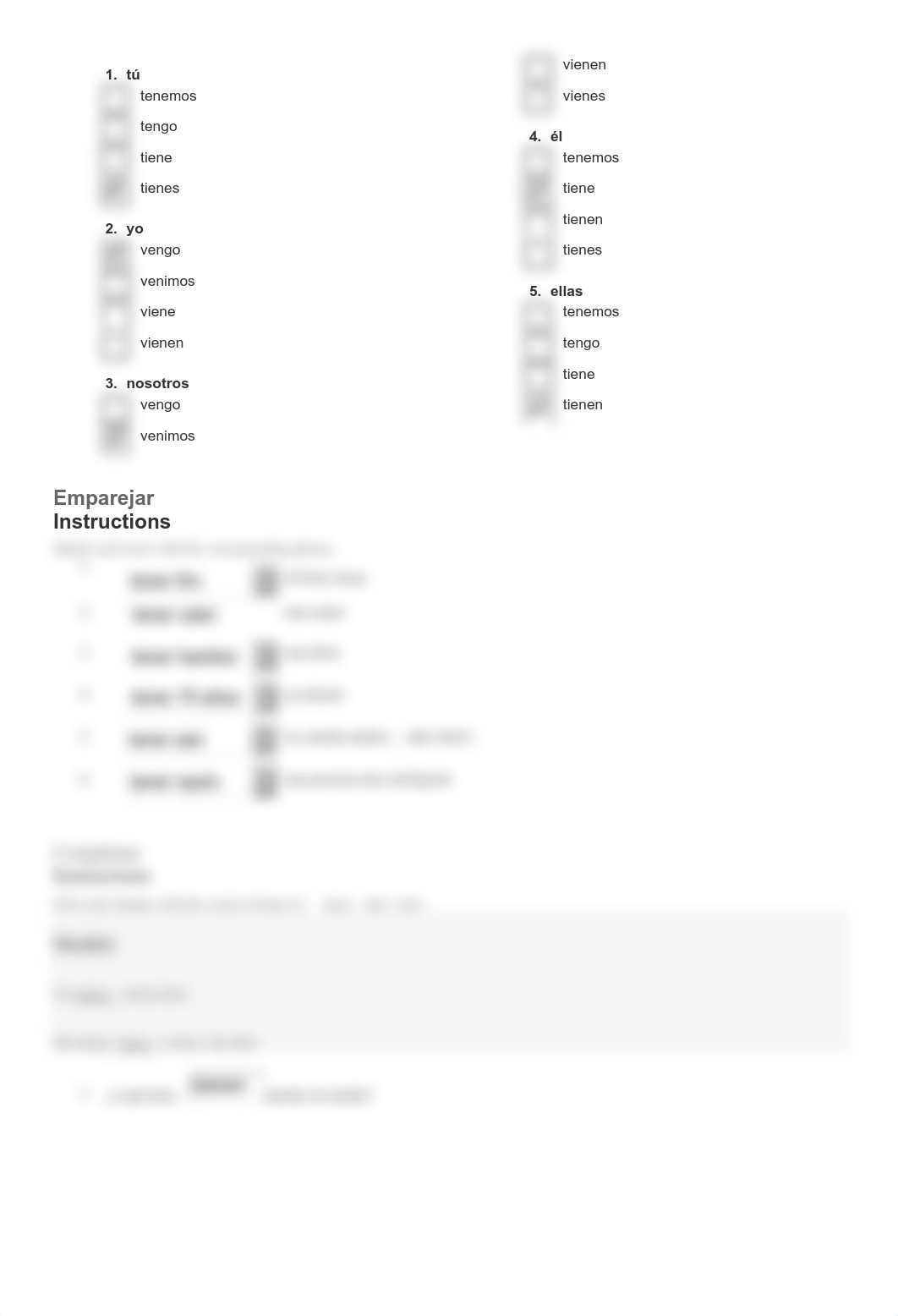 Leccion 3 - Tarea - Tener and Venir - Fillable.pdf_d50c2vgq6xu_page2