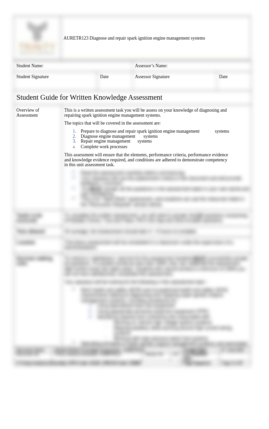 AURETR123_Assessment 1 Written Knowledge Questions_V2.docx_d50omwh7ijh_page2