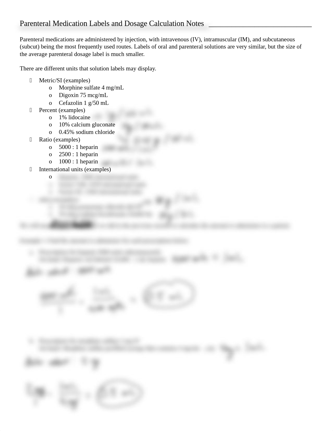 Parenteral Medication Labels and Dosage Calculation Notes(1).pdf_d51cpy8pdin_page1