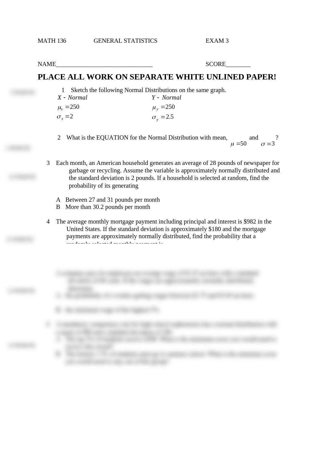 MATH 136GENERAL STATISTICSEXAM 3 (1)_d51loy21d5r_page1