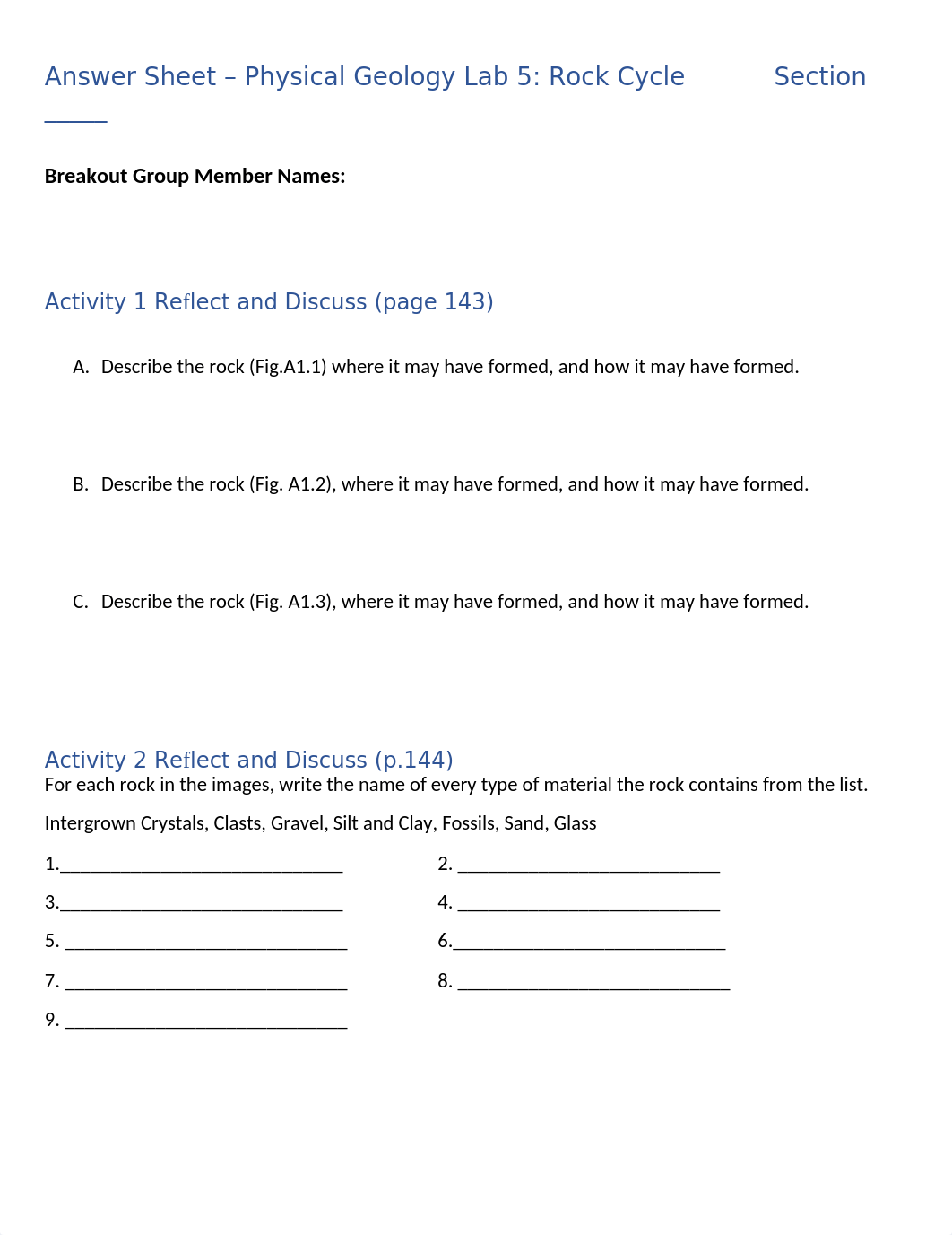 Lab 5 Rock Cycle Answer Sheet (1).docx_d51vjty3wak_page1