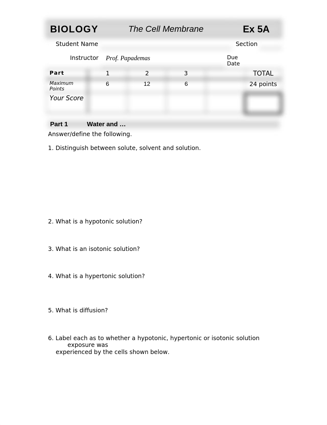 BIOLOGY Exercise 05A 2019 the Cell   Membrane (1).doc_d524ns8dk95_page1