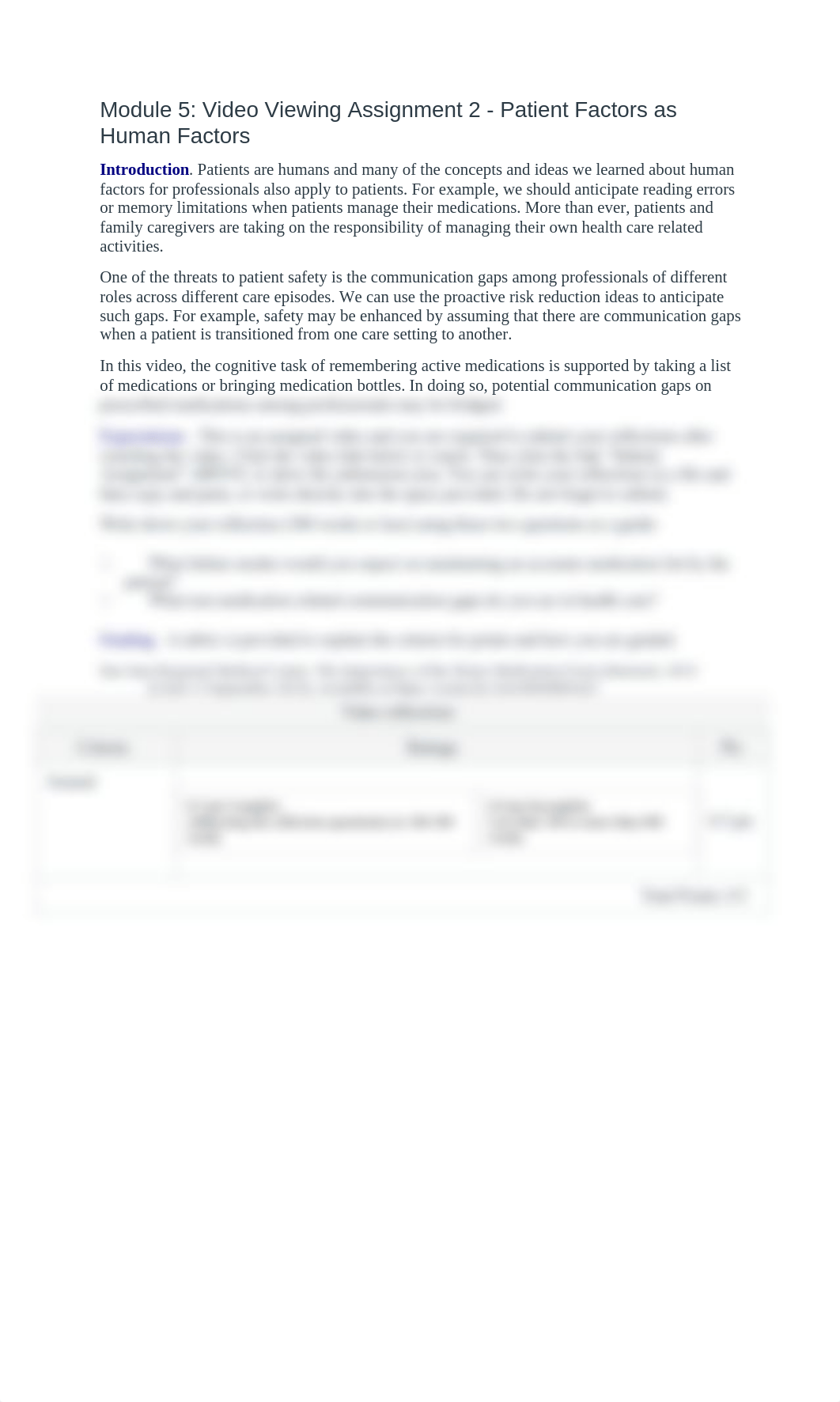 Video Viewing Assignment 2 - Patient Factors as Human Factors.docx_d52citshiwy_page1