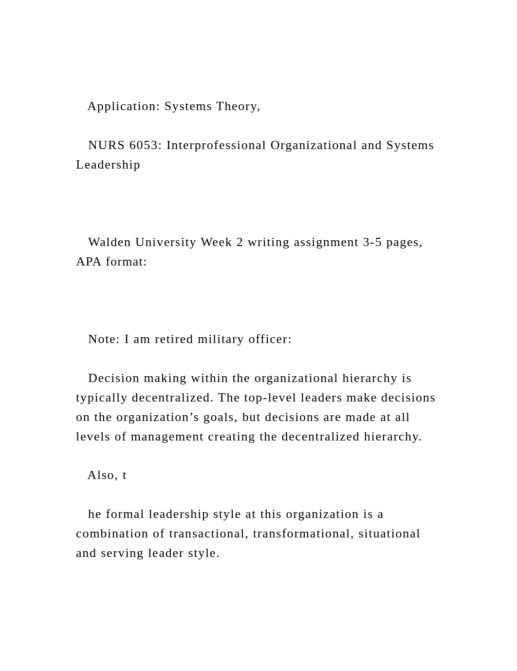 Application Systems Theory,     NURS 6053 Interprofessional .docx_d52e0gt9s0w_page2