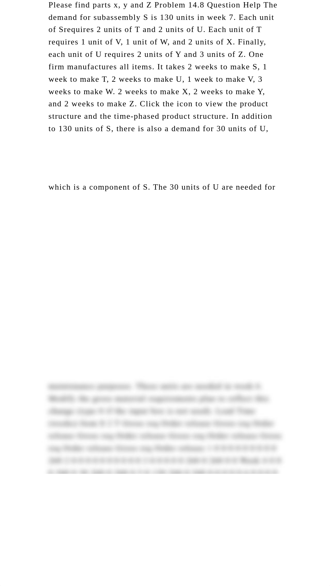 Please find parts x, y and Z Problem 14.8 Question Help The demand f.docx_d52qg8m5ylm_page2