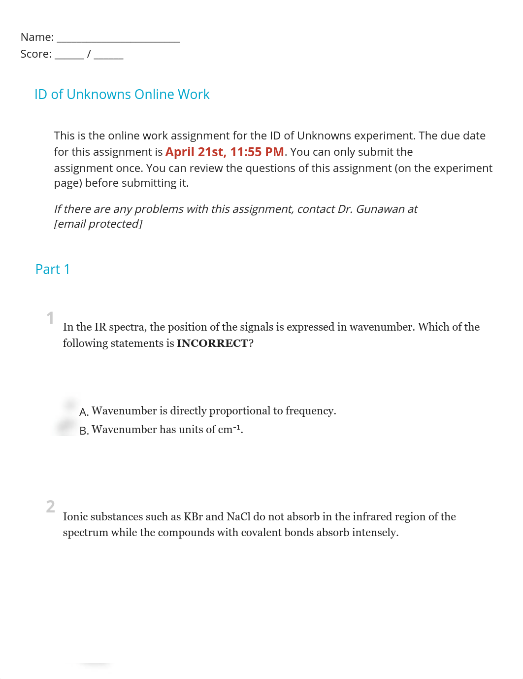 Online Work Questions ID of Unknowns-2.pdf_d52rdwxpbn6_page1