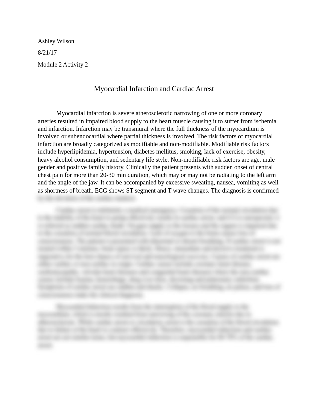 Myocardial Infarction and Cardiac Arrest.docx_d52wwlsbwa0_page1