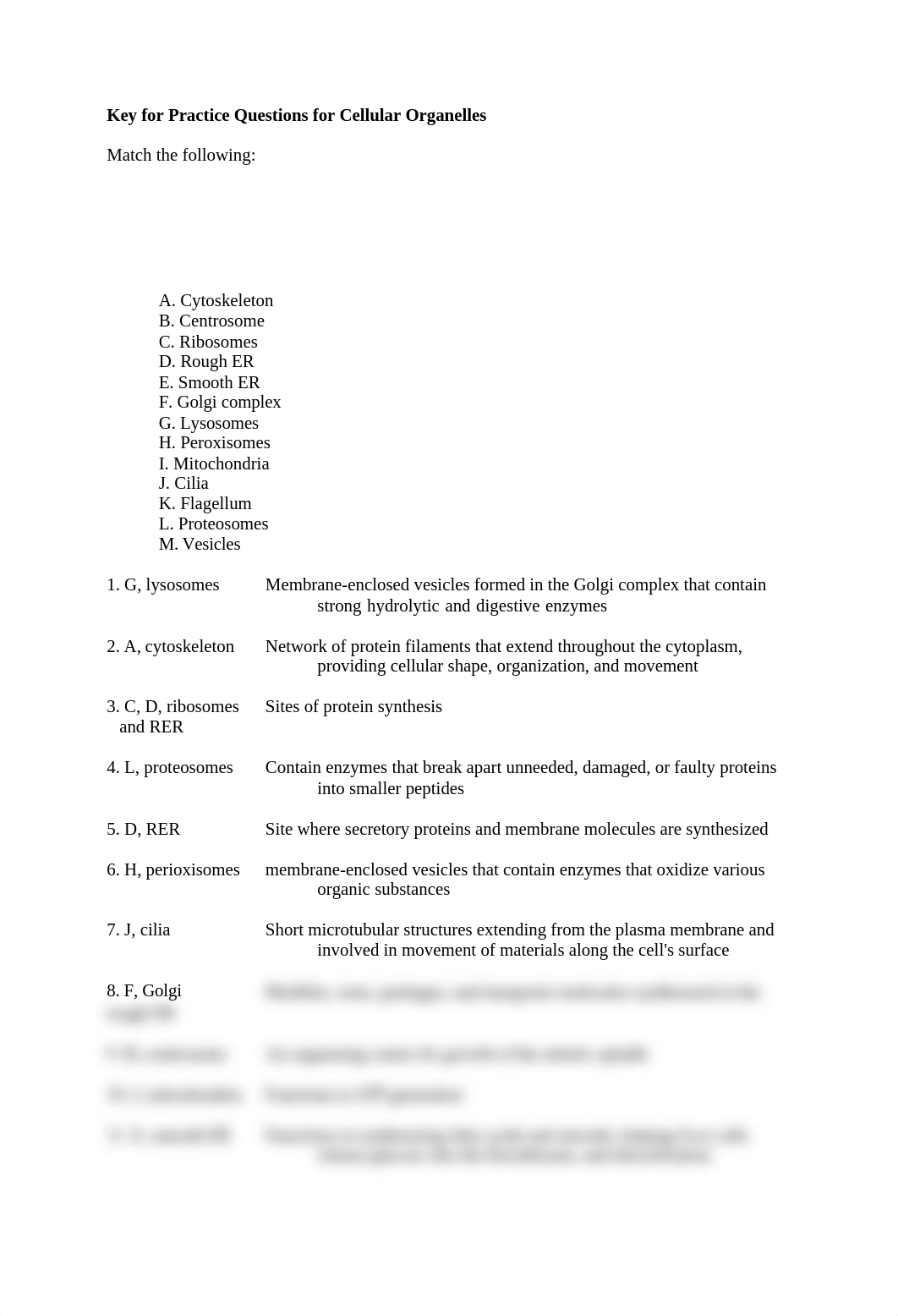 Key for Practice Questions for Cellular Organelles_d535z10l6xc_page1